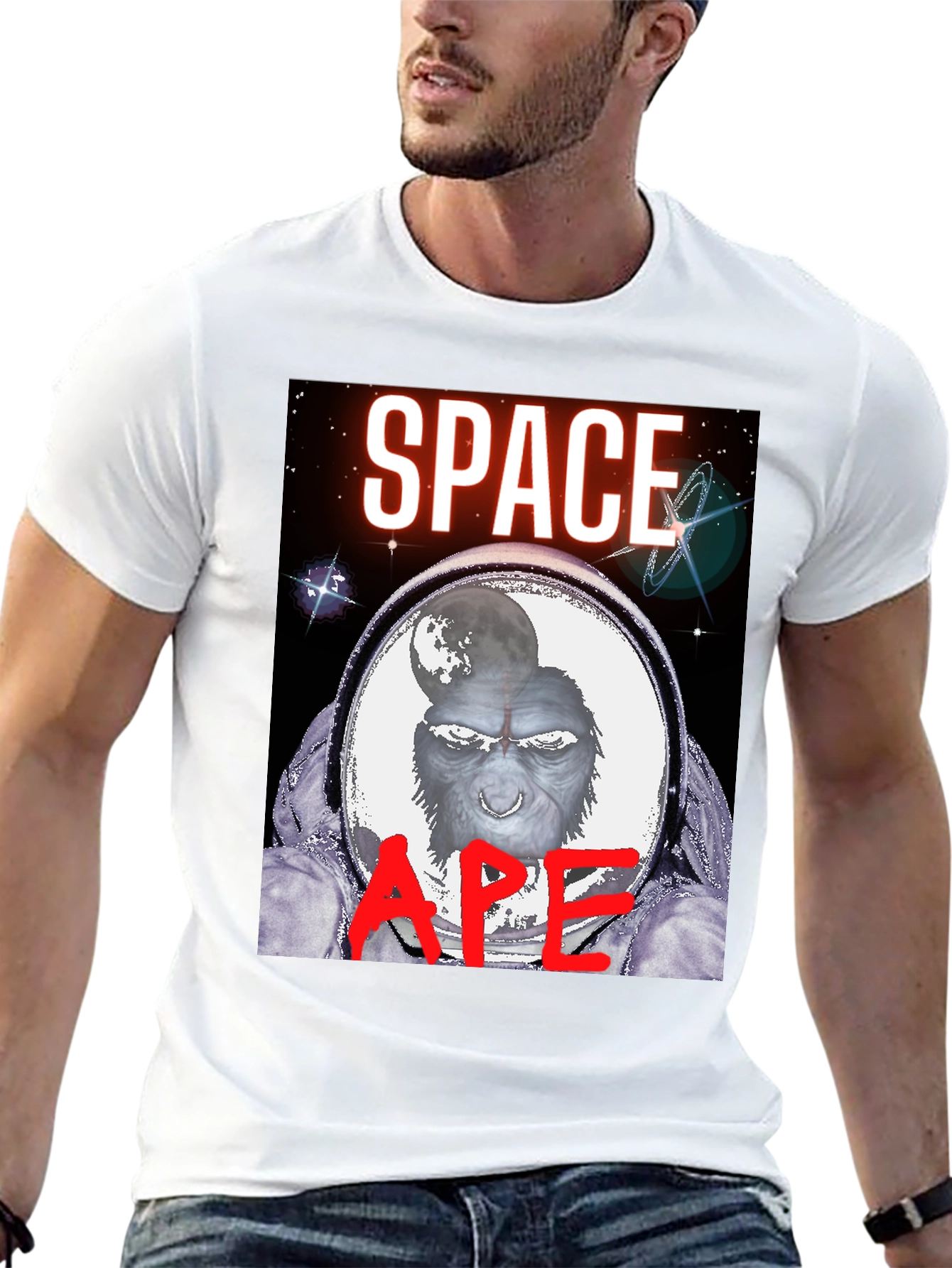 Space Ape Graphic T-Shirt - Black