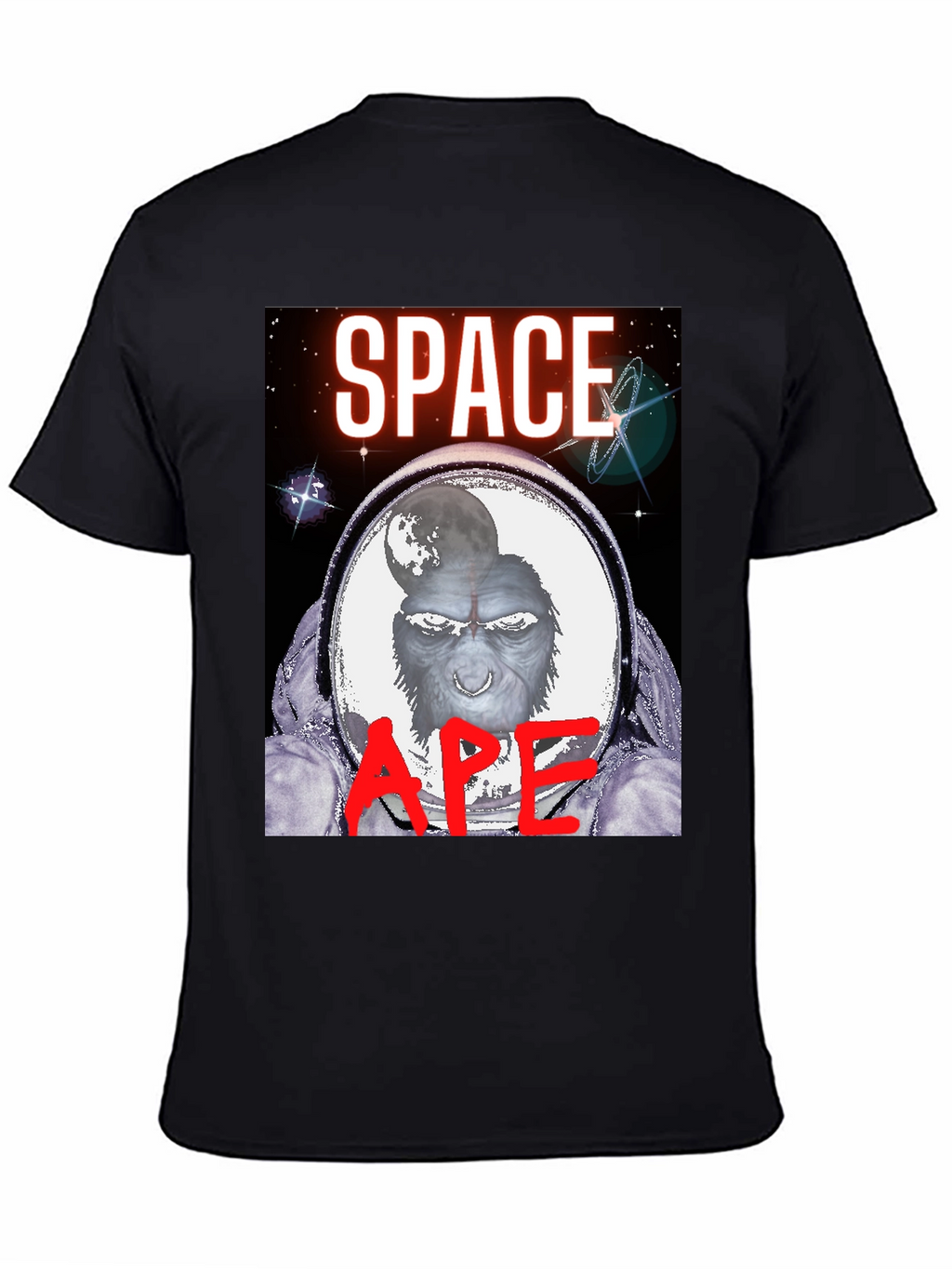 Space Ape Graphic T-Shirt - Black
