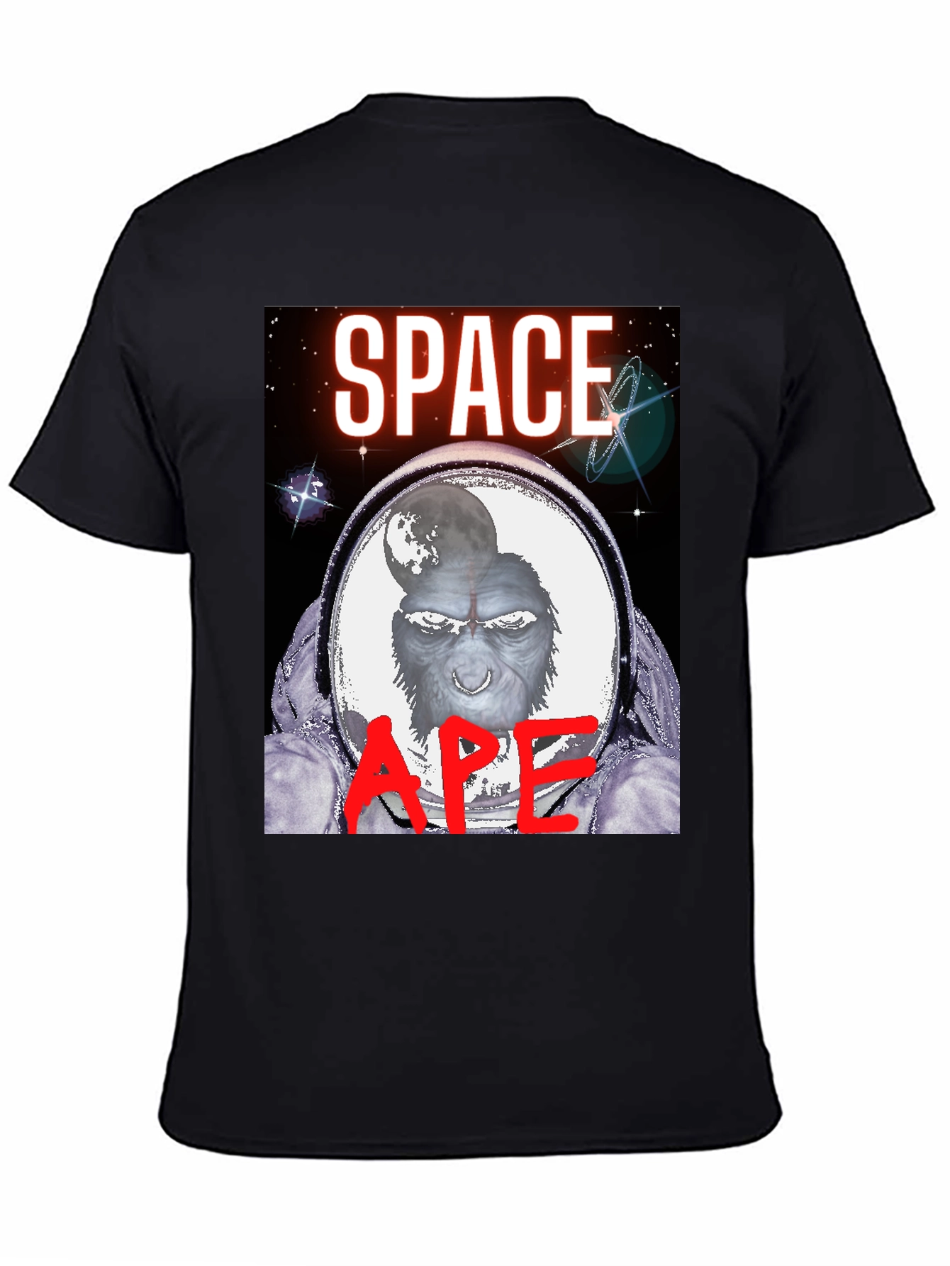 Space Ape Graphic T-Shirt - Black