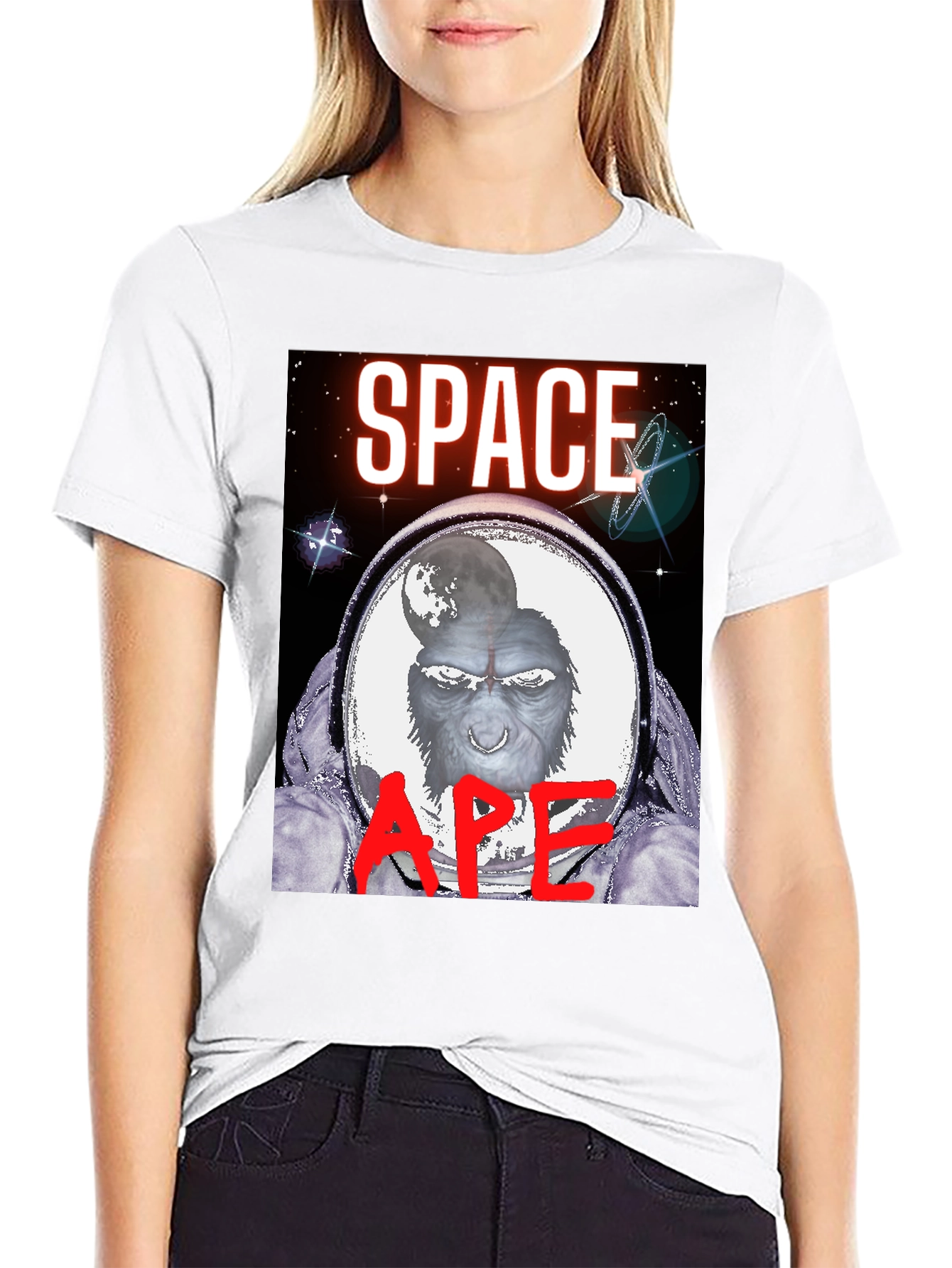 Space Ape Graphic T-Shirt - Black
