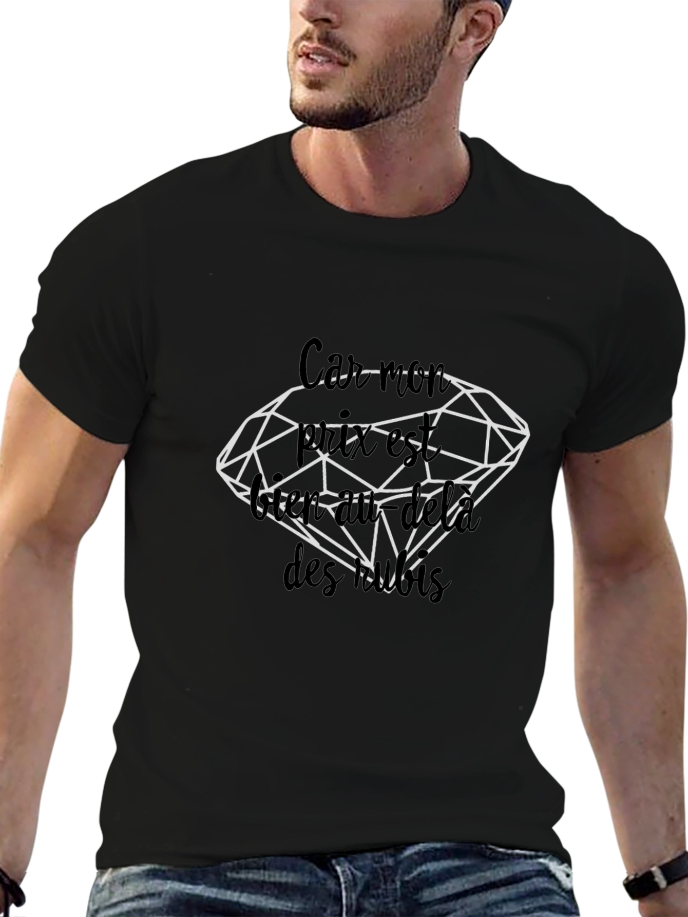Diamond Graphic Black T-Shirt