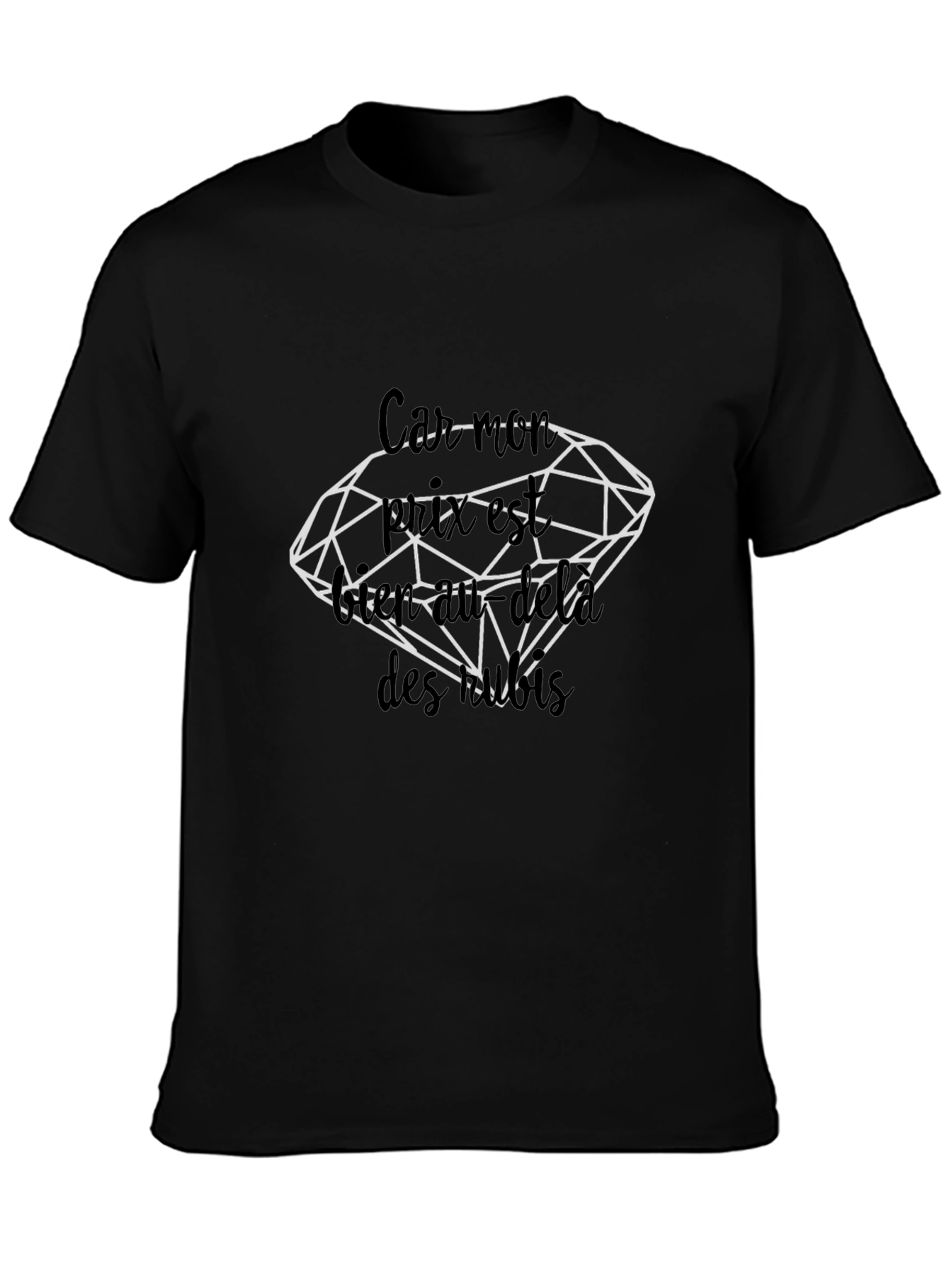 Diamond Graphic Black T-Shirt