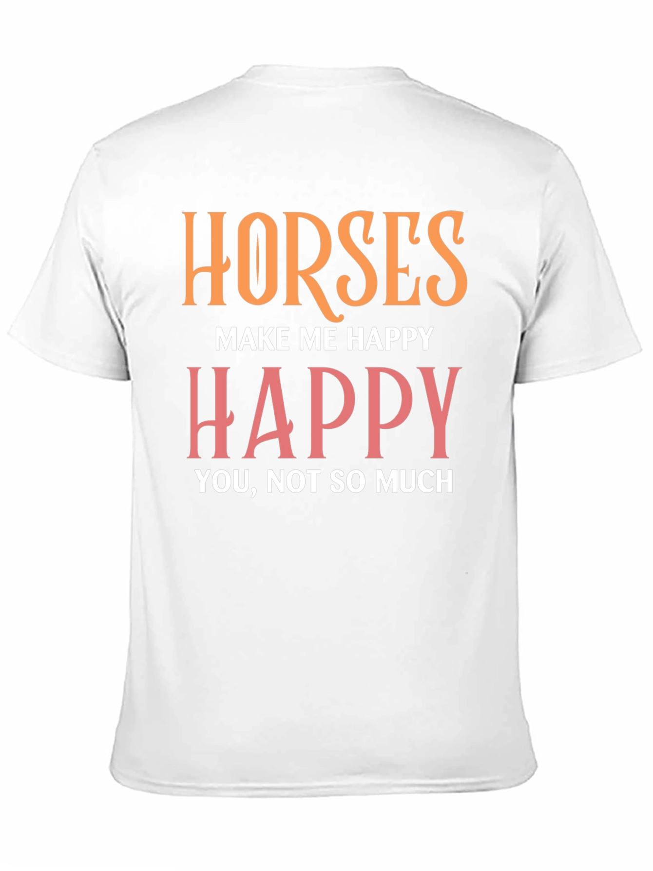 Horses Make Me Happy Graphic Tee