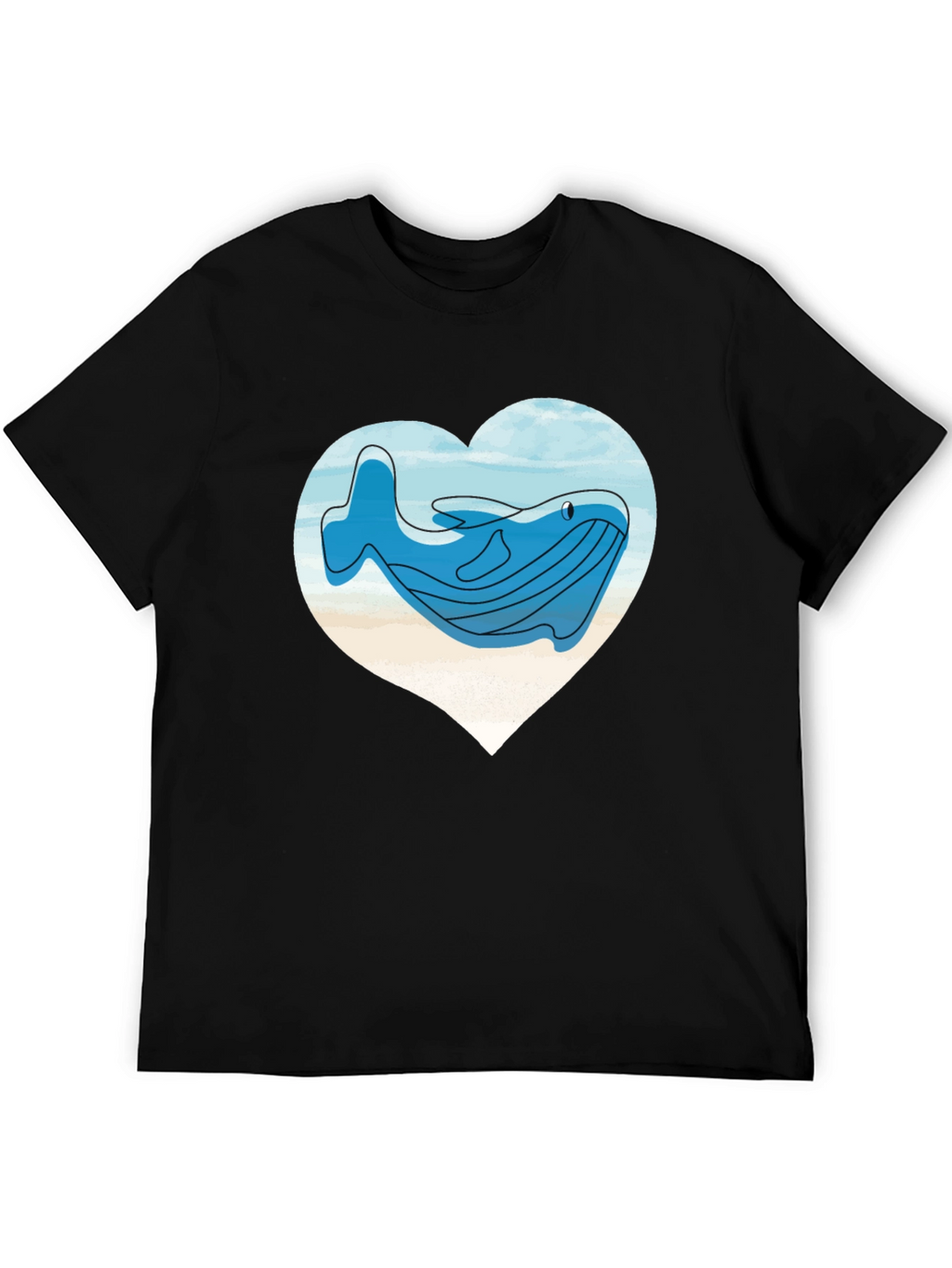 Whale Heart T-Shirt - Ocean Lover Tee