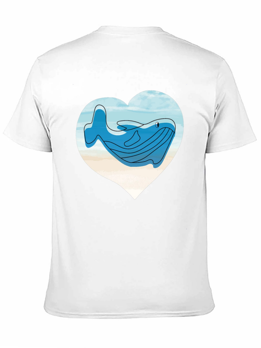 Whale Heart T-Shirt - Ocean Lover Tee
