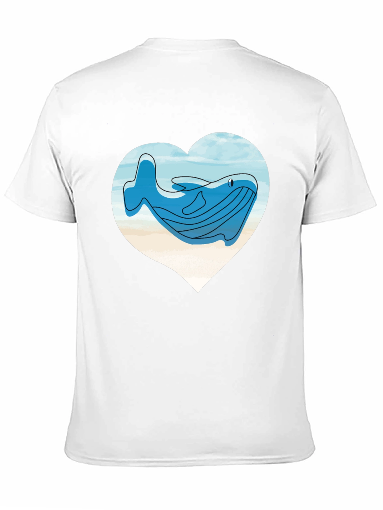 Whale Heart T-Shirt - Ocean Lover Tee