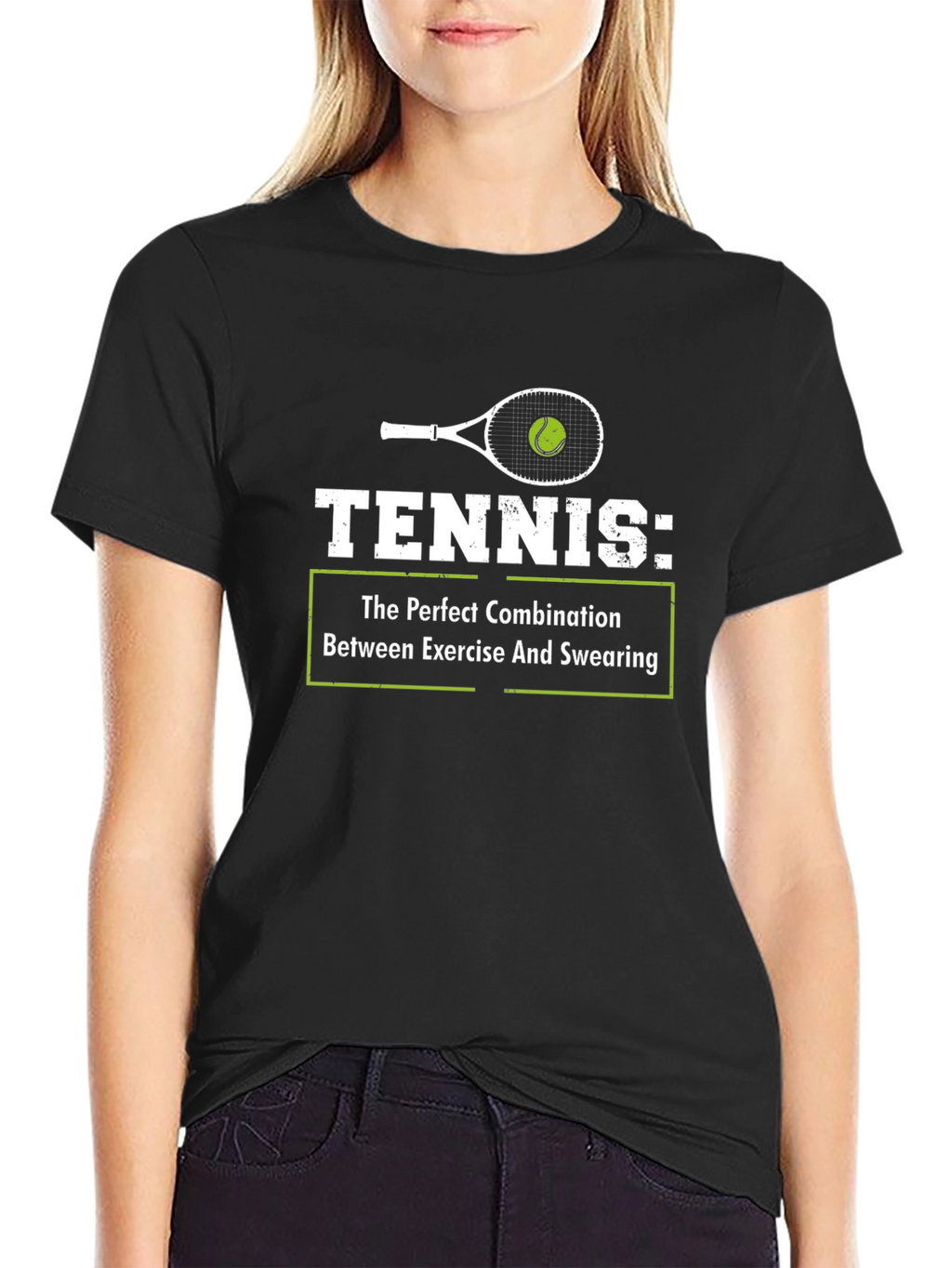 Tennis Exercise Swearing Graphic Tee