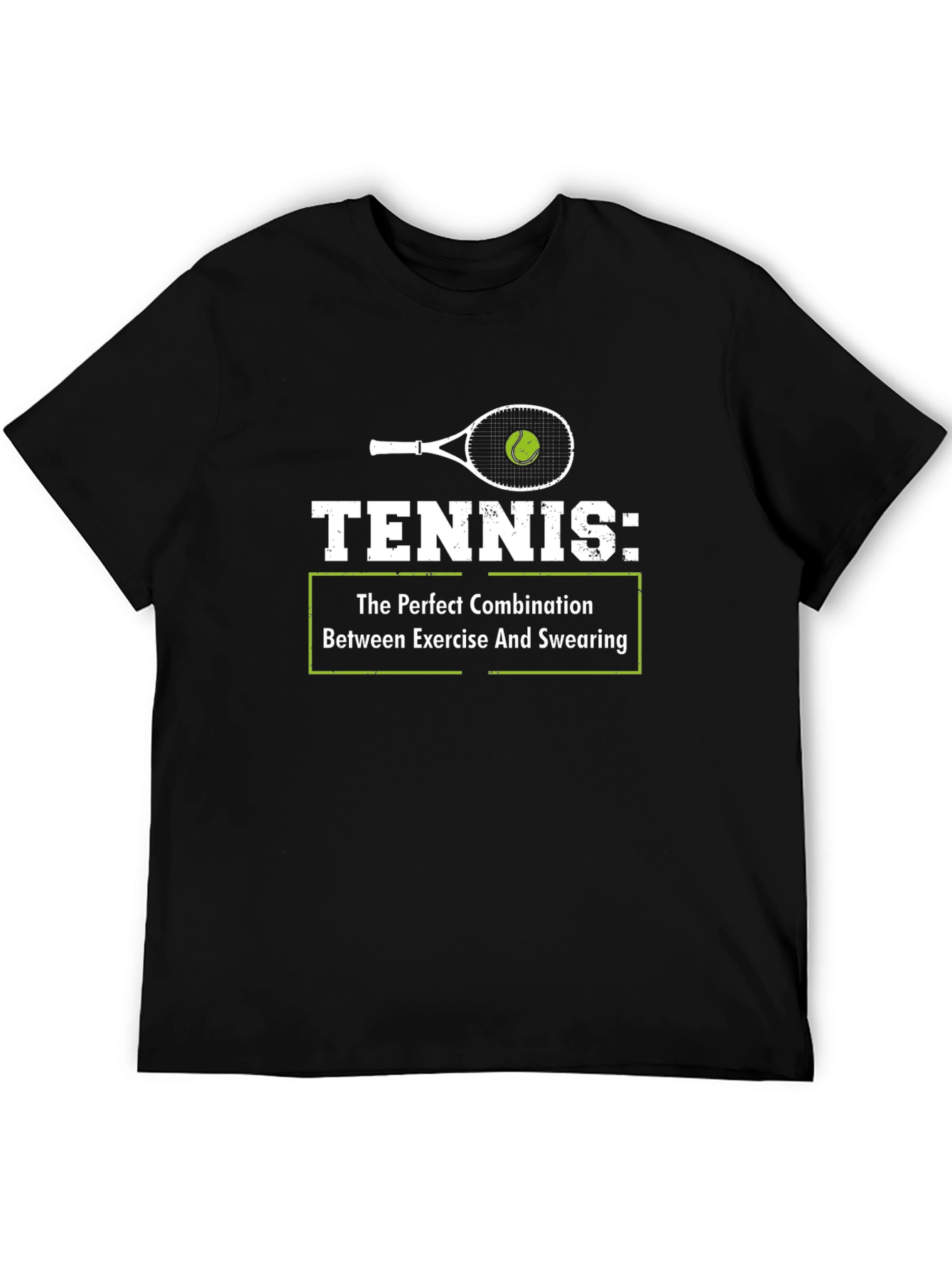 Tennis Exercise Swearing Graphic Tee
