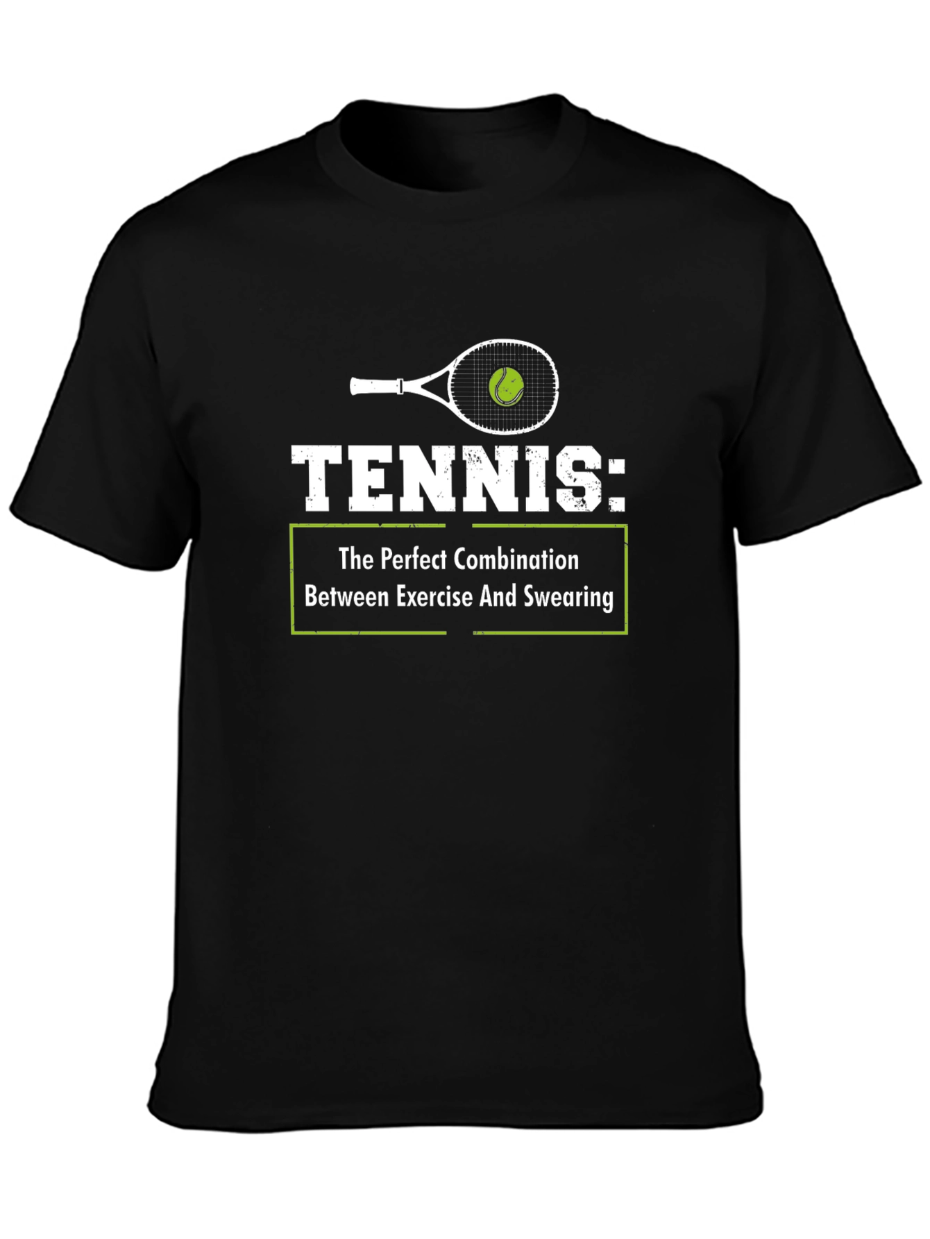 Tennis Exercise Swearing Graphic Tee