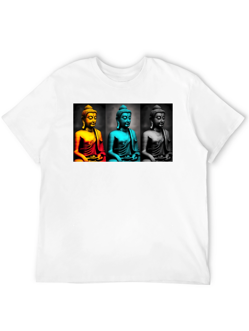 Buddha Pop Art T-Shirt - Black