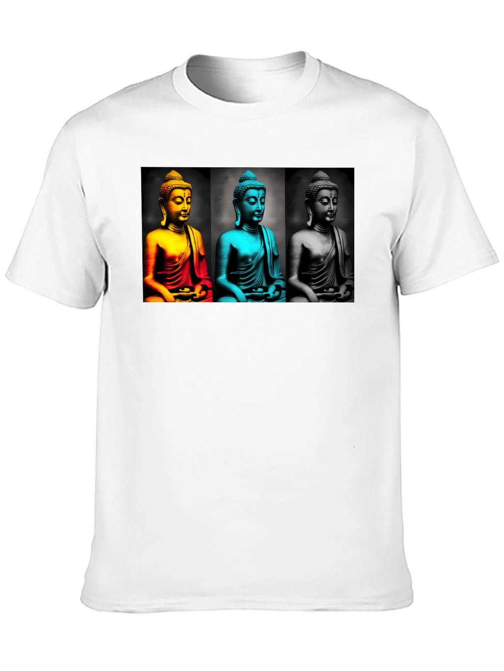 Buddha Pop Art T-Shirt - Black