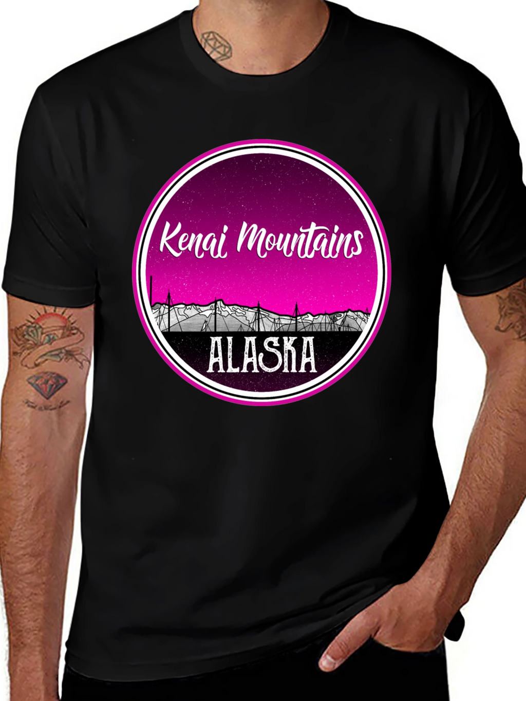 Kenai Mountains Alaska Graphic Tee