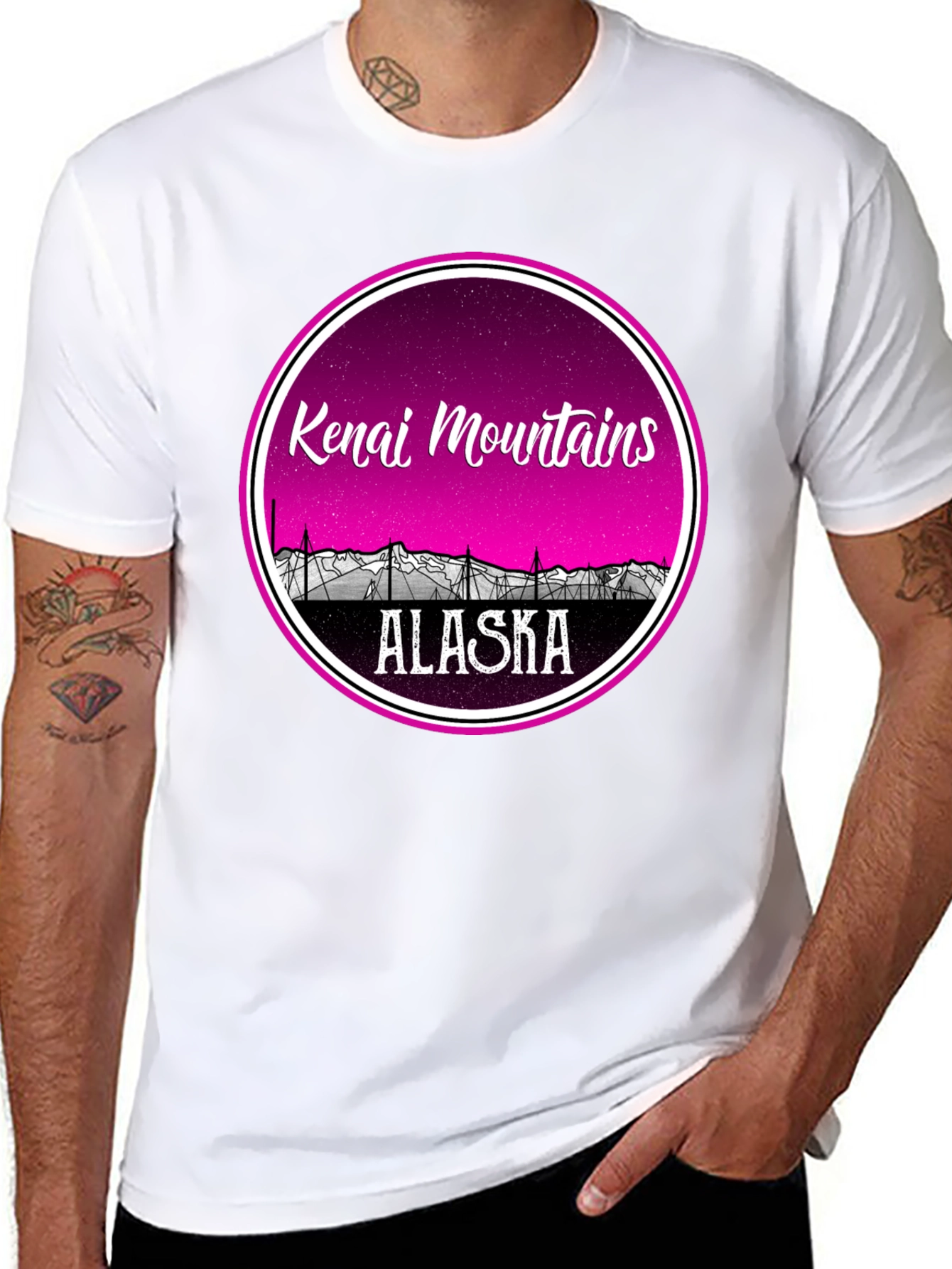Kenai Mountains Alaska Graphic Tee