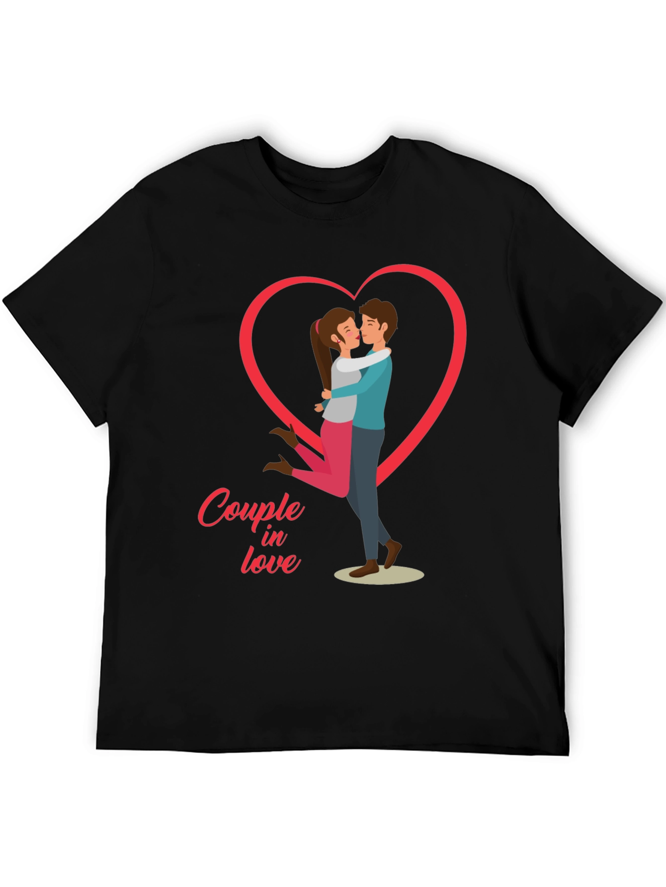 Couple in Love Graphic Tee - Valentines Day Shirt