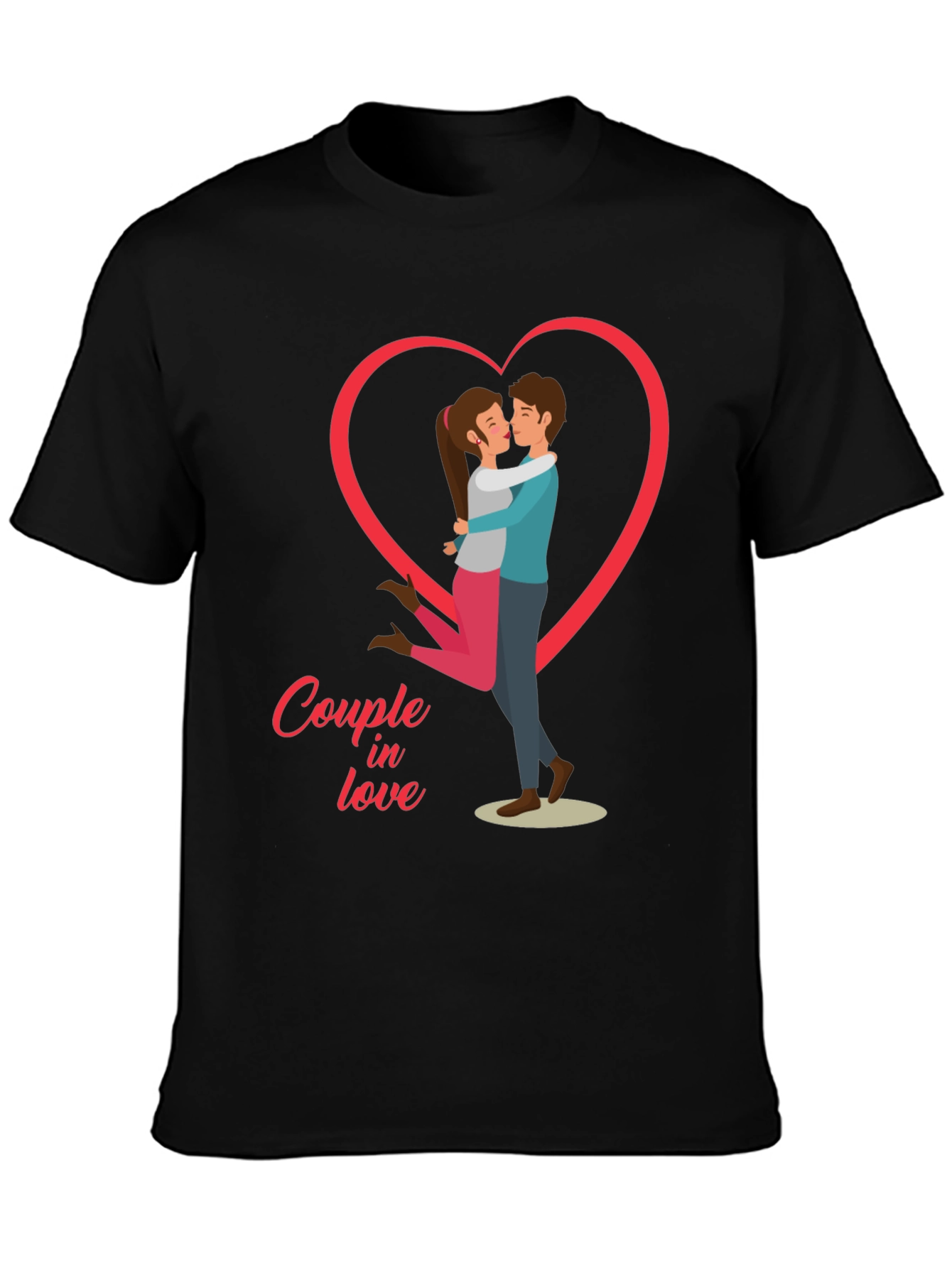 Couple in Love Graphic Tee - Valentines Day Shirt