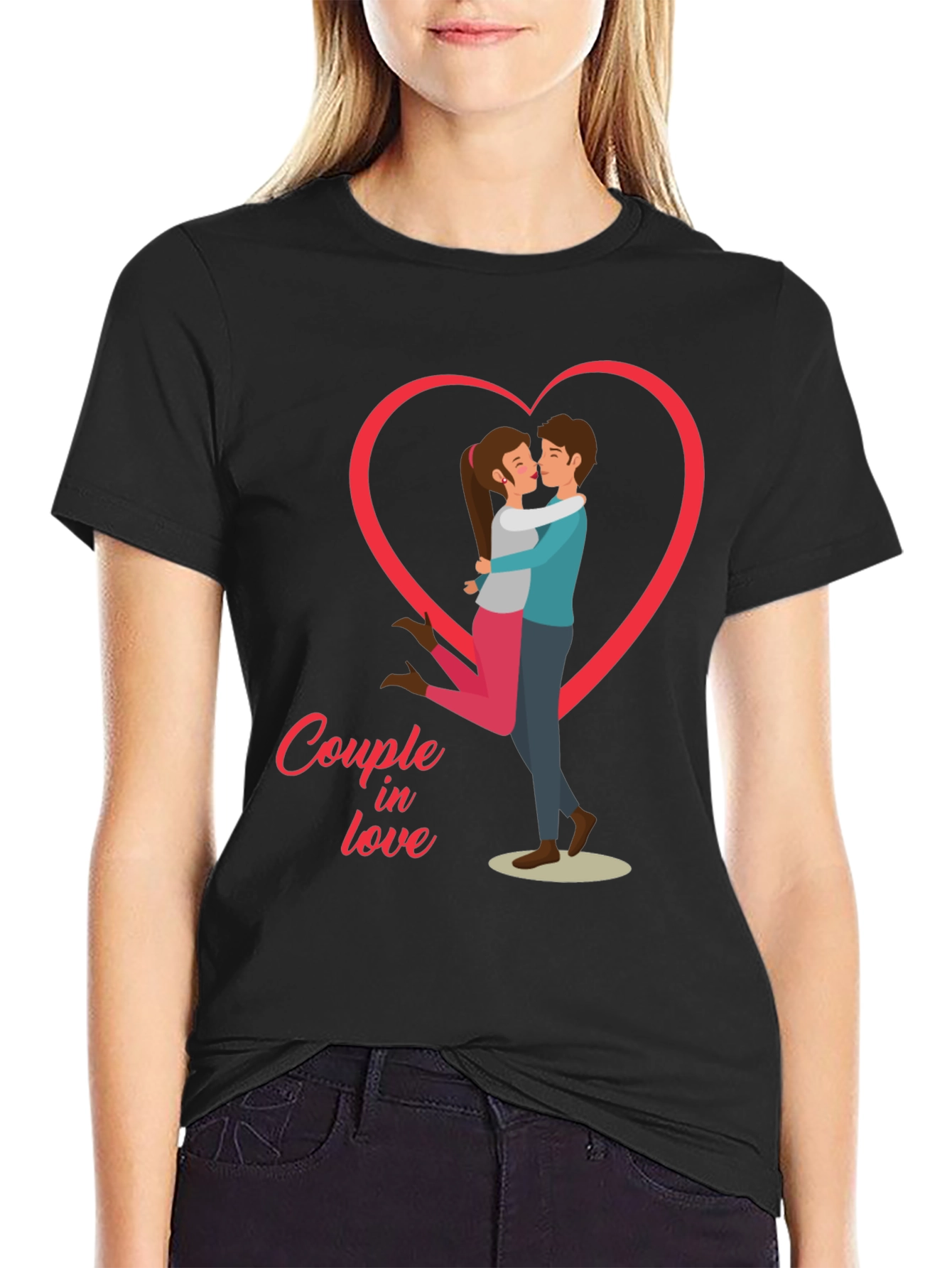 Couple in Love Graphic Tee - Valentines Day Shirt