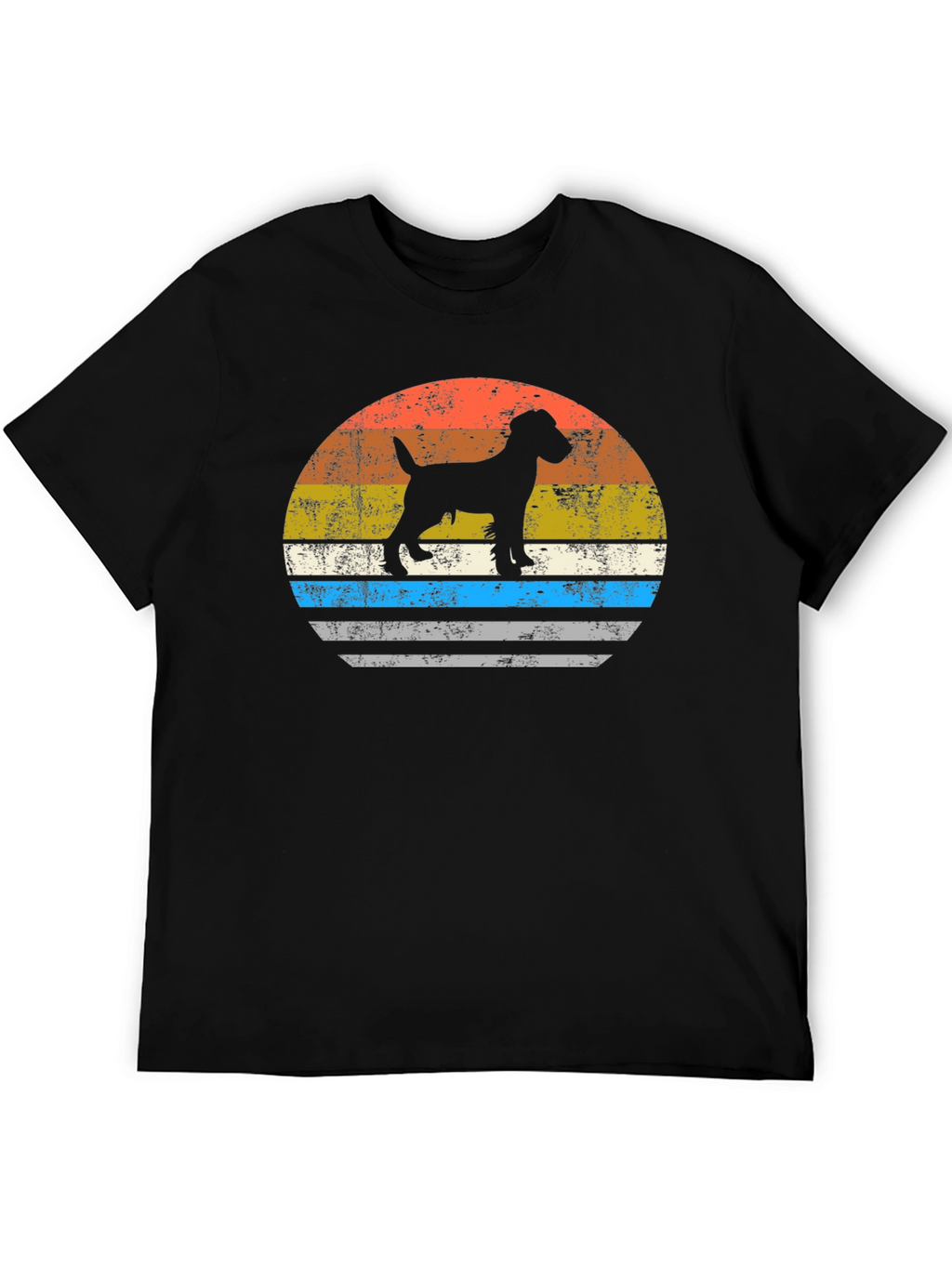 Retro Dog Silhouette Graphic Tee