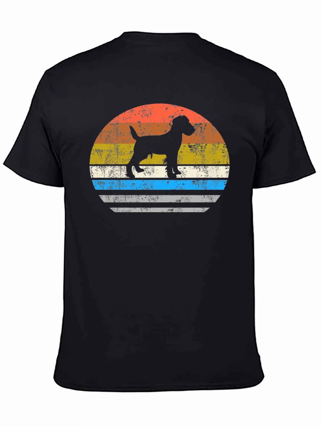Retro Dog Silhouette Graphic Tee