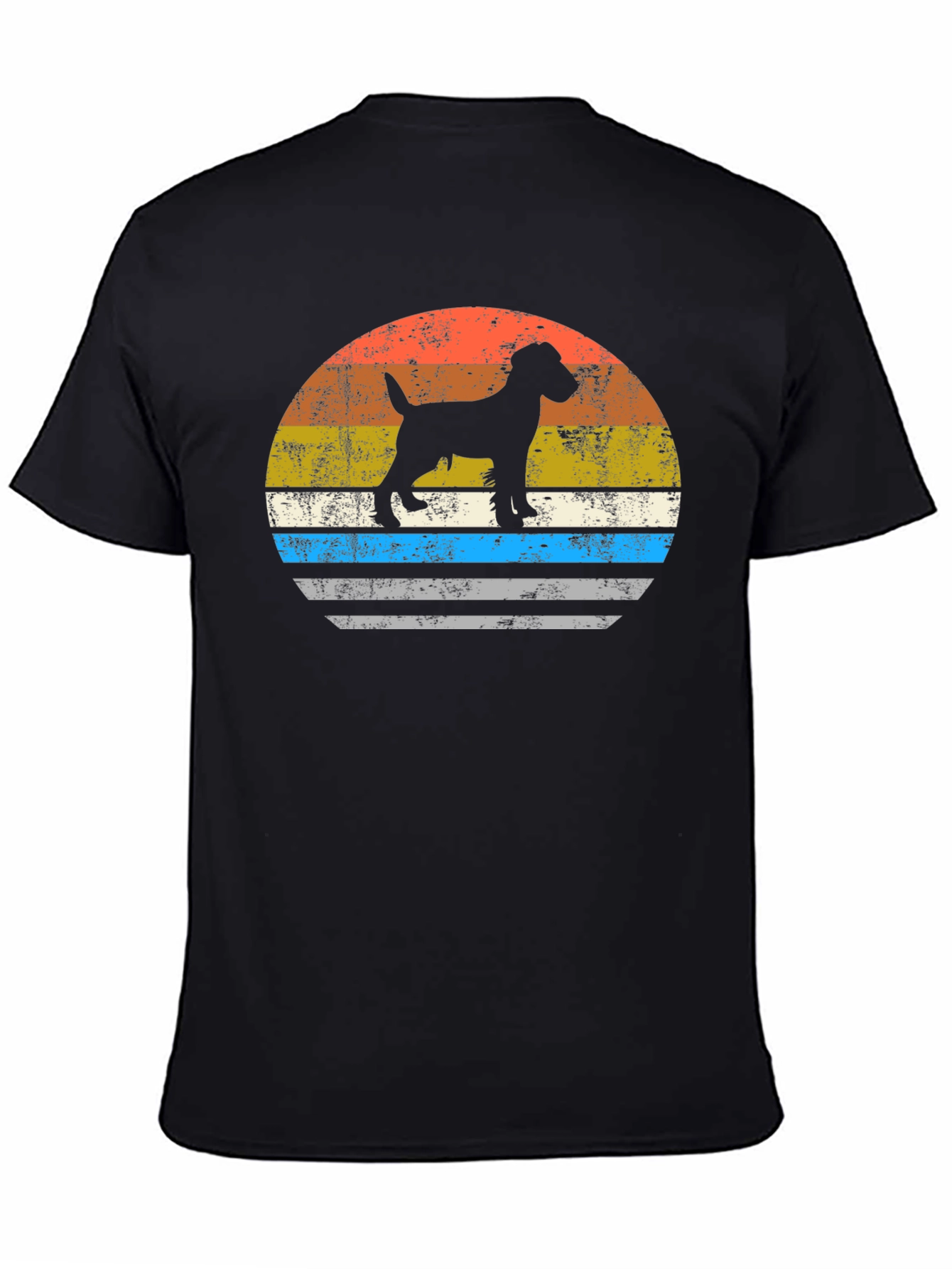 Retro Dog Silhouette Graphic Tee