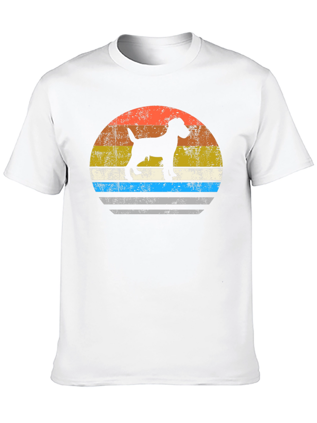 Retro Dog Silhouette Graphic Tee