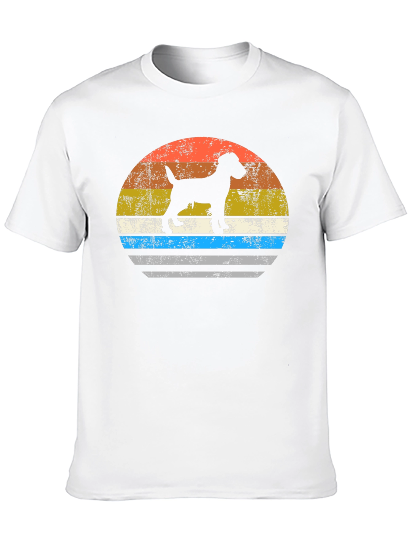 Retro Dog Silhouette Graphic Tee