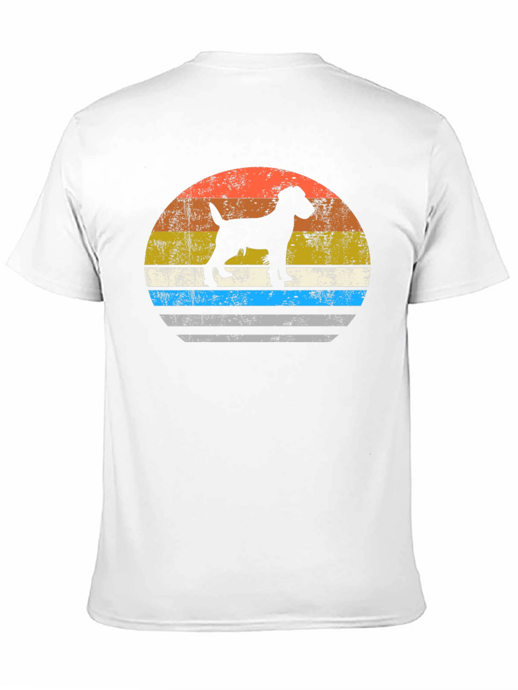 Retro Dog Silhouette Graphic Tee