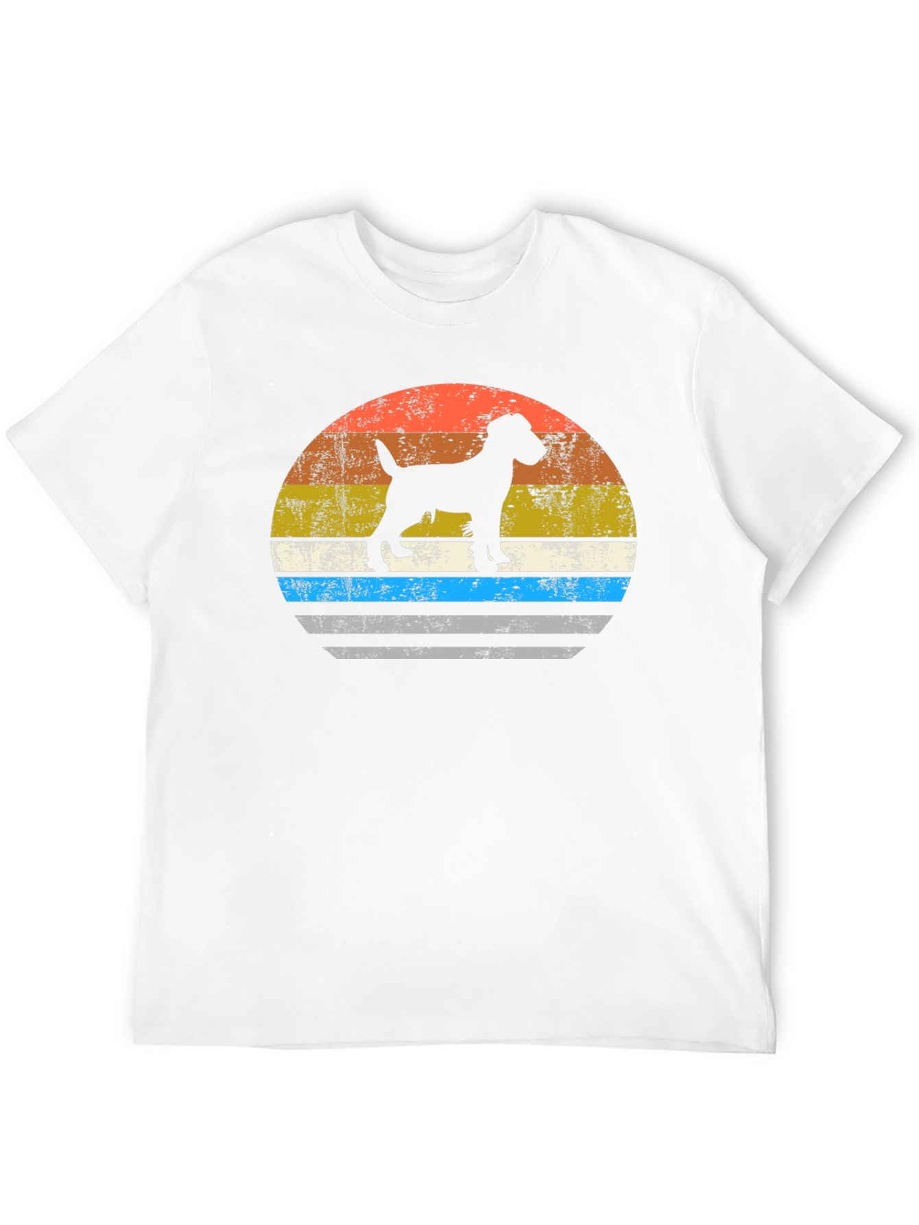 Retro Dog Silhouette Graphic Tee
