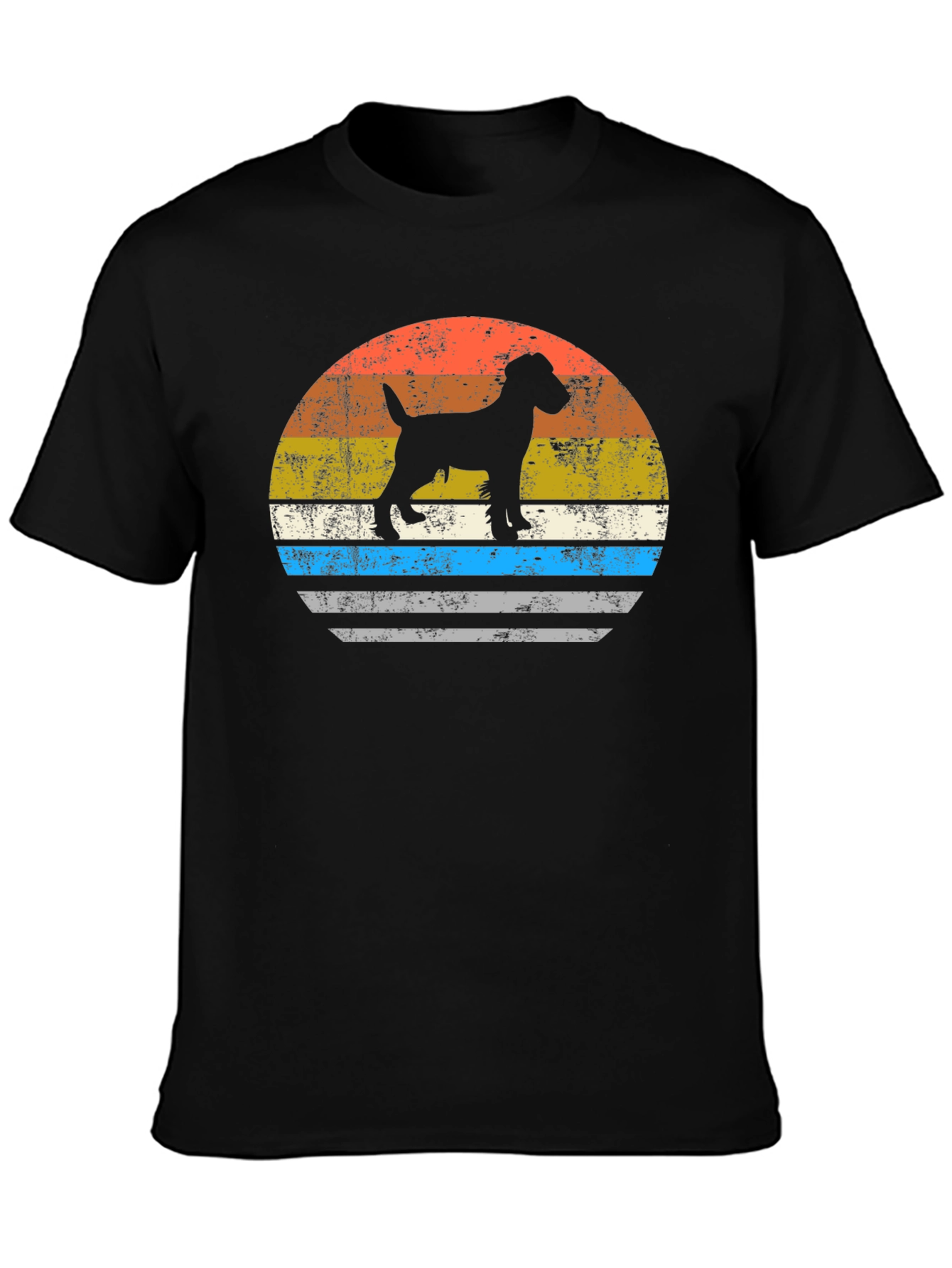 Retro Dog Silhouette Graphic Tee