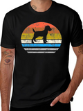 Retro Dog Silhouette Graphic Tee