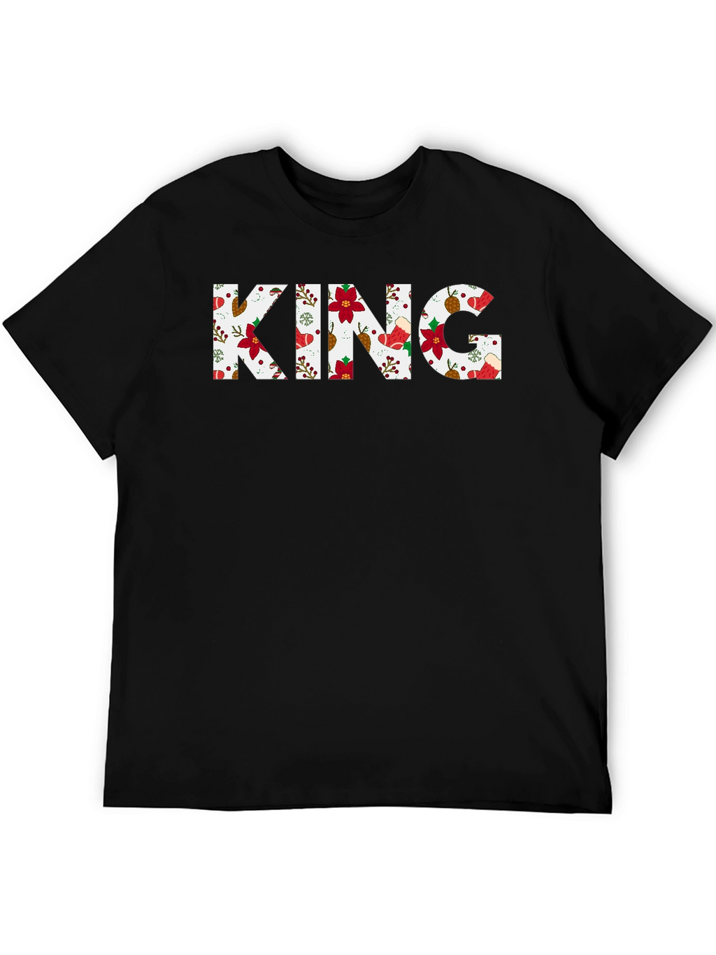 King Christmas Pattern T-Shirt