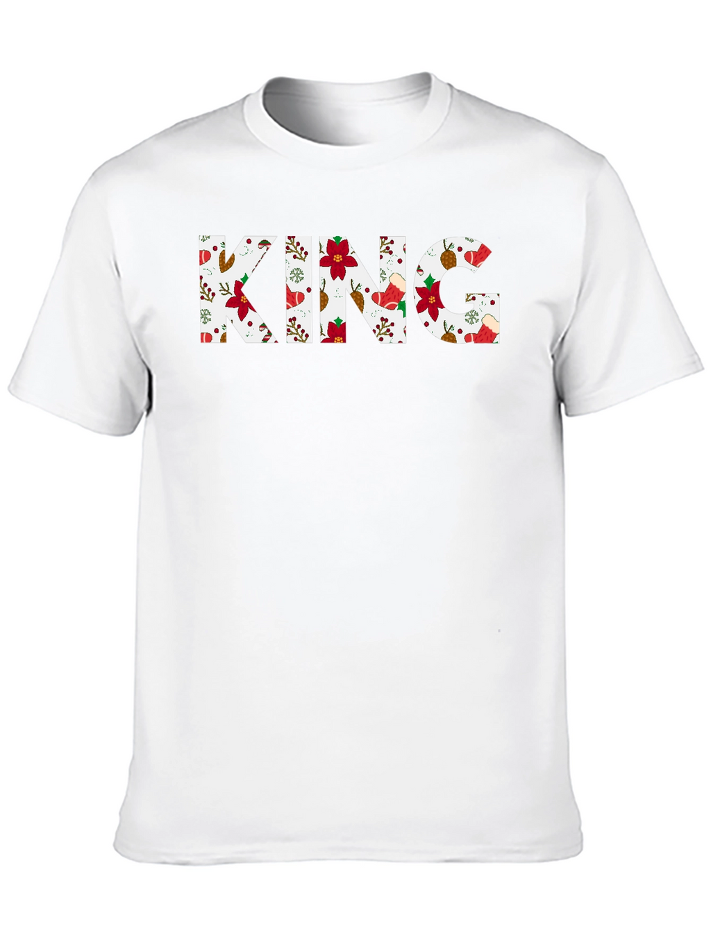 King Christmas Pattern T-Shirt