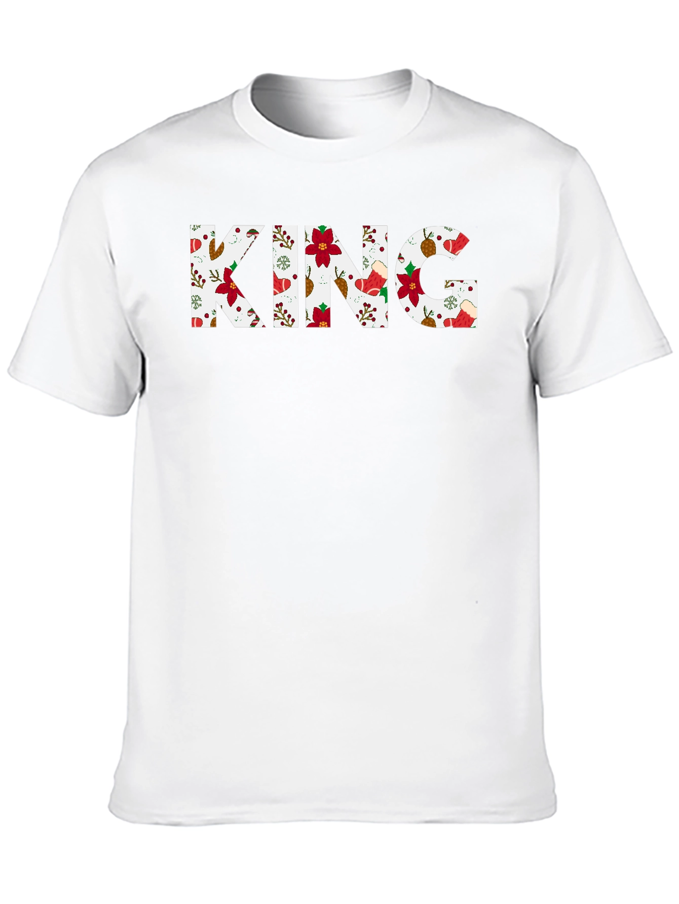 King Christmas Pattern T-Shirt