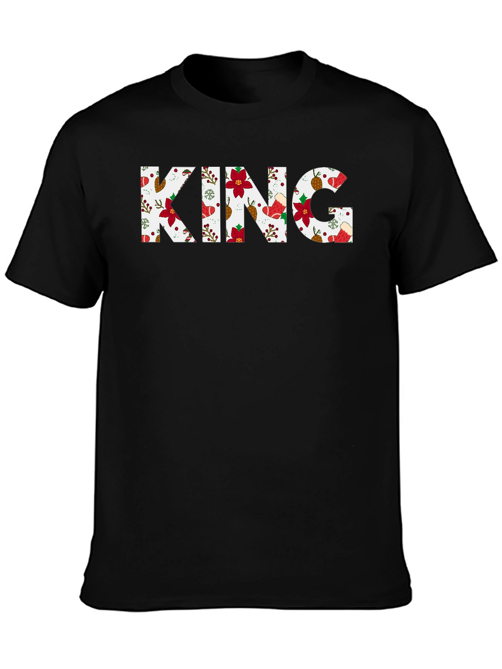 King Christmas Pattern T-Shirt