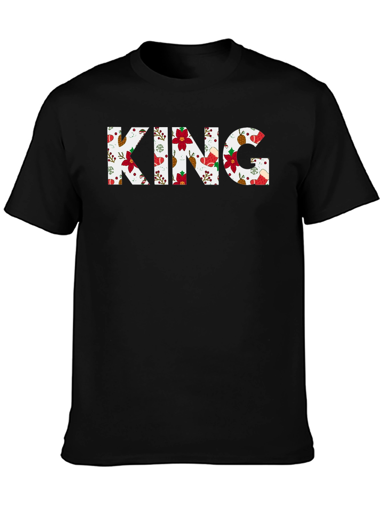 King Christmas Pattern T-Shirt
