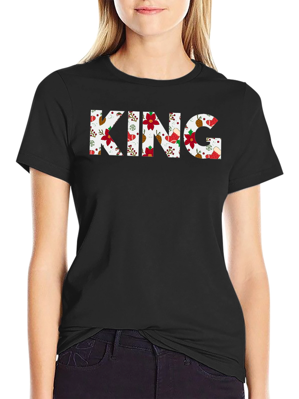 King Christmas Pattern T-Shirt