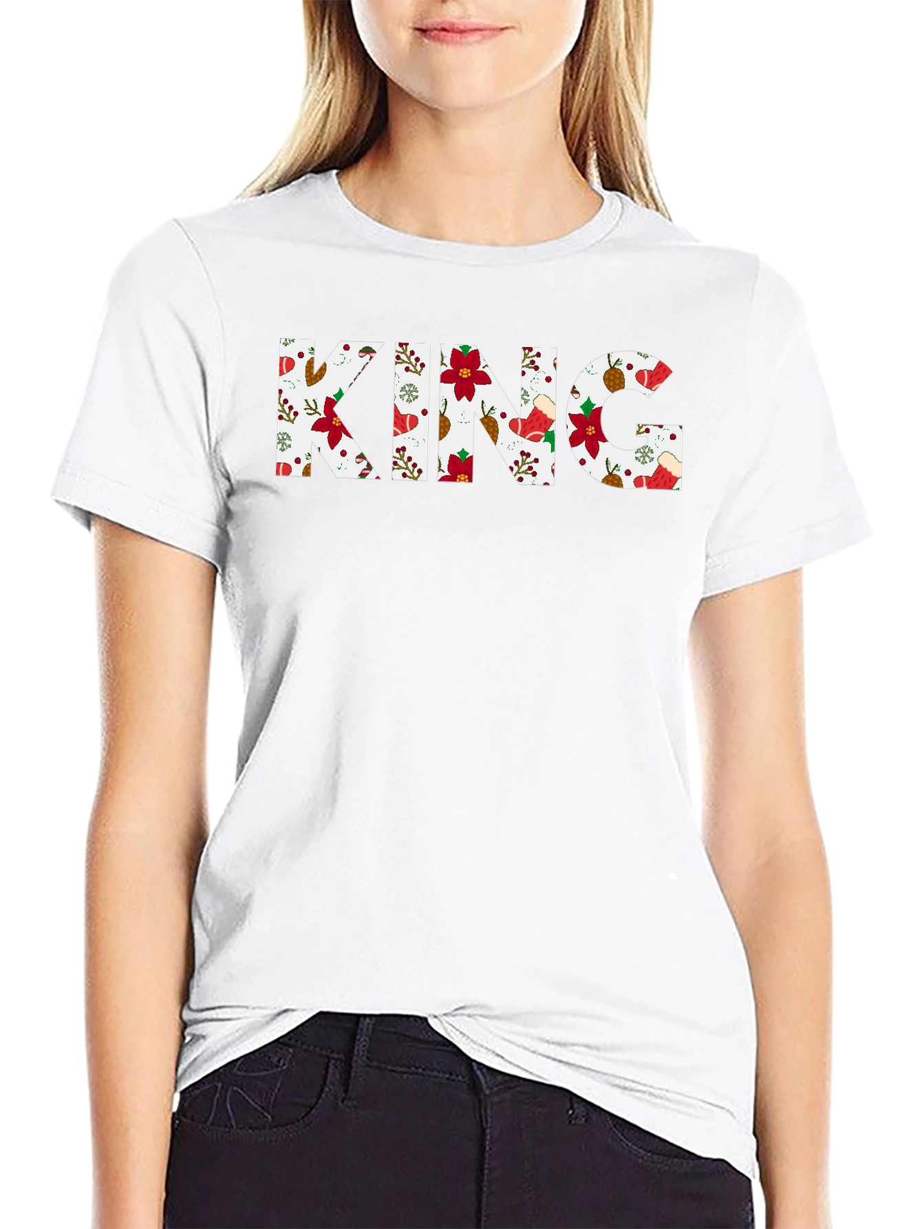 King Christmas Pattern T-Shirt
