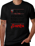 Vocational Rehab Consultant Santa Watching T-Shirt