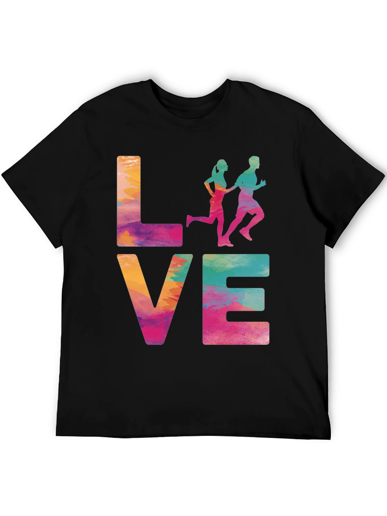 Love to Run Tee - Colorful Runners T-Shirt