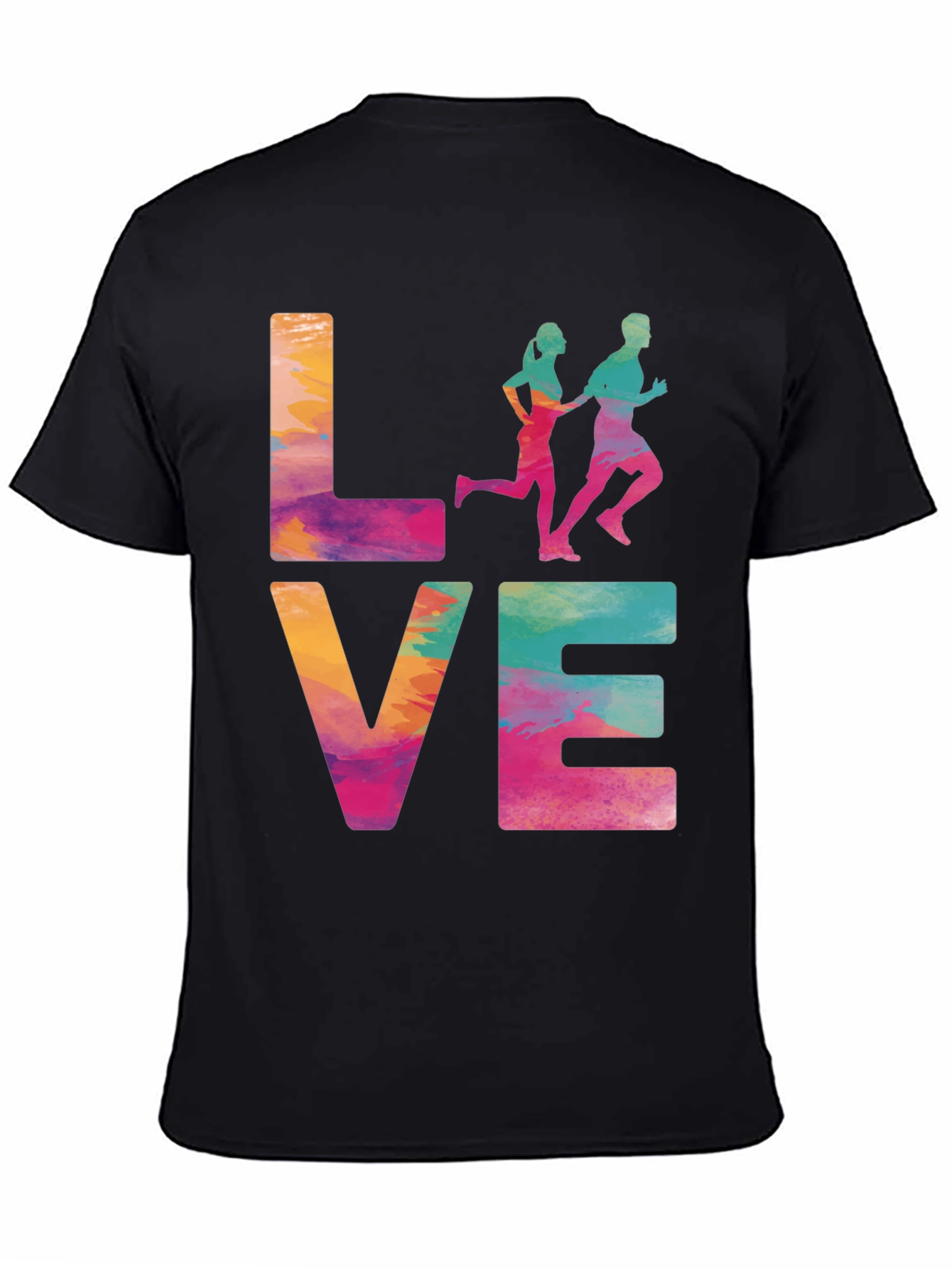 Love to Run Tee - Colorful Runners T-Shirt