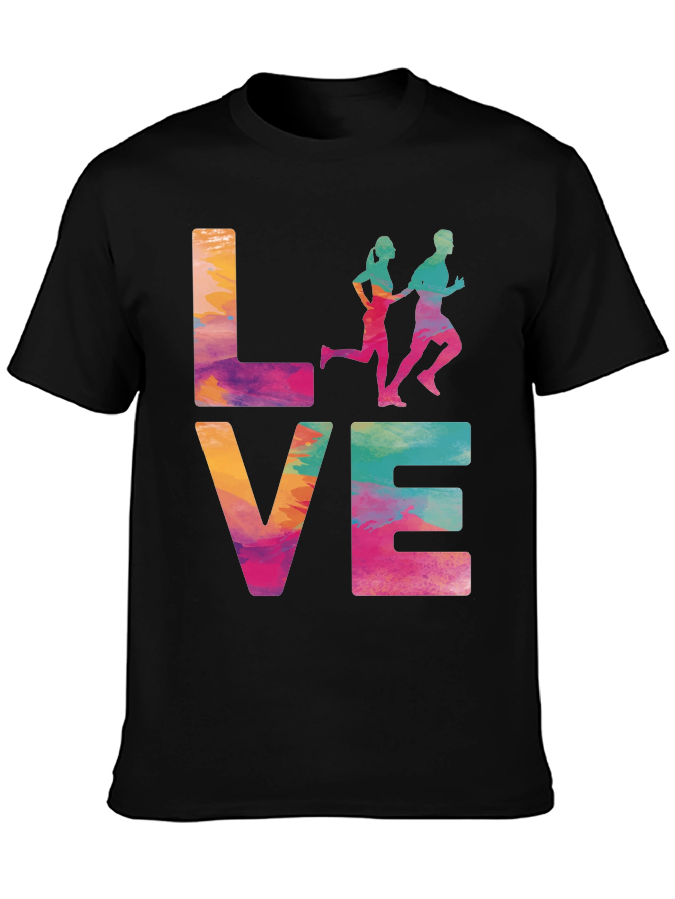 Love to Run Tee - Colorful Runners T-Shirt