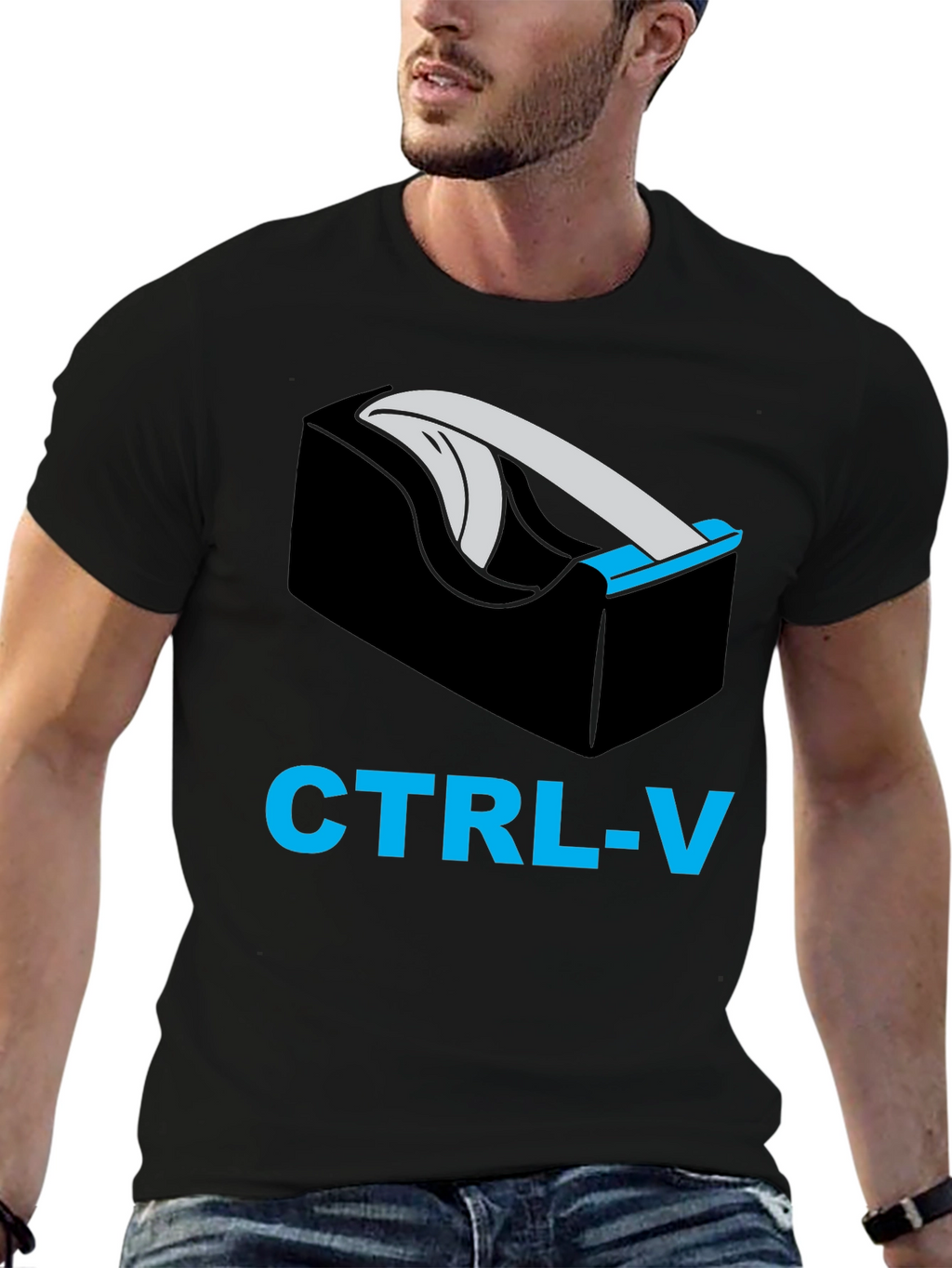 CTRL-V Tape Dispenser Graphic T-Shirt