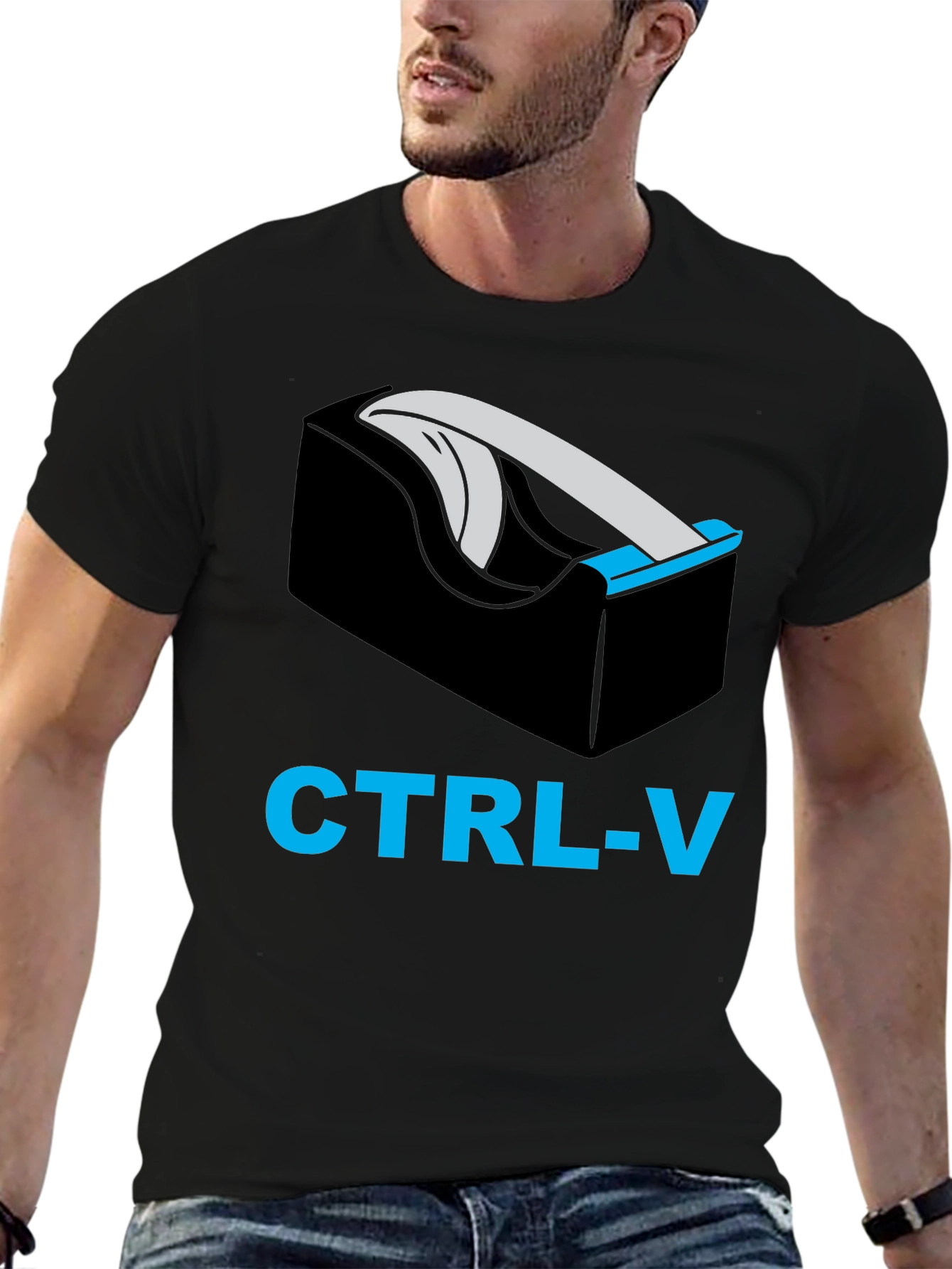 CTRL-V Tape Dispenser Graphic T-Shirt
