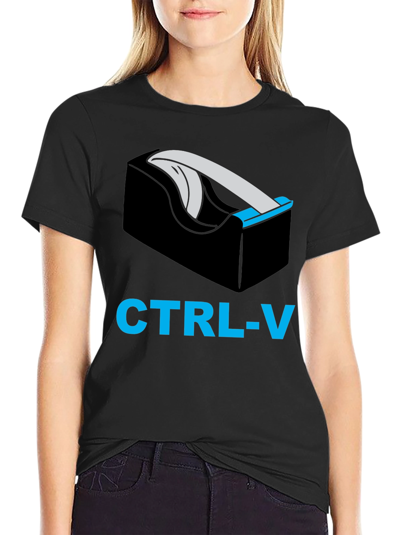 CTRL-V Tape Dispenser Graphic T-Shirt