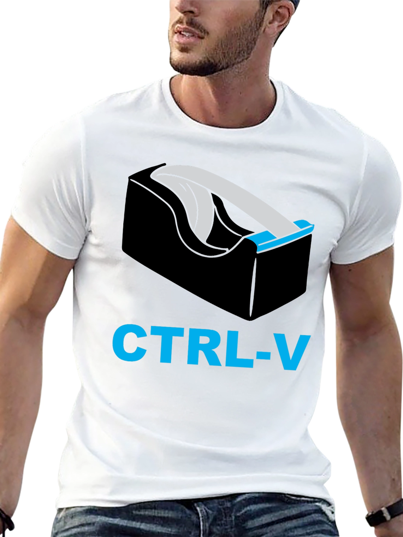 CTRL-V Tape Dispenser Graphic T-Shirt