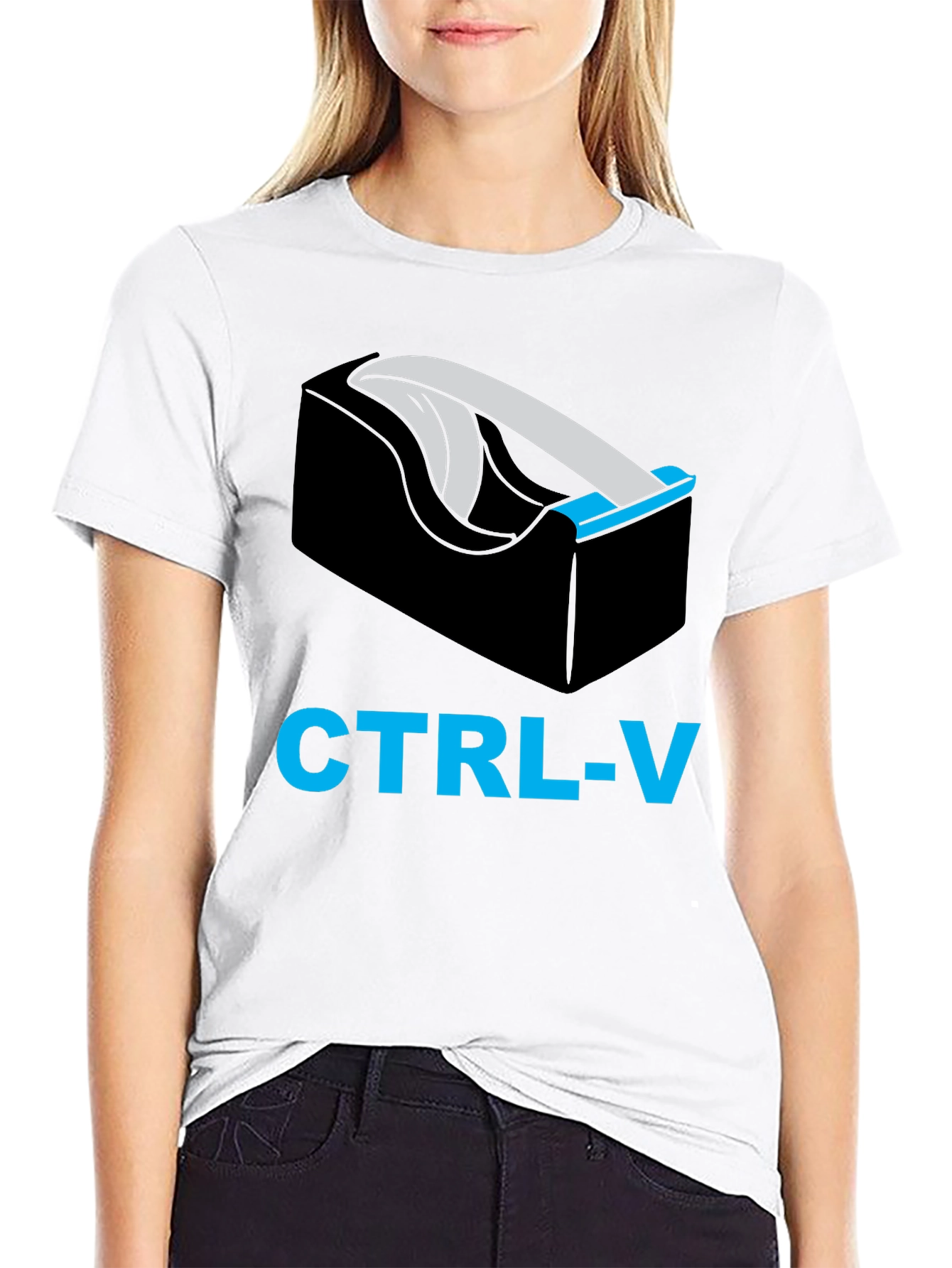 CTRL-V Tape Dispenser Graphic T-Shirt
