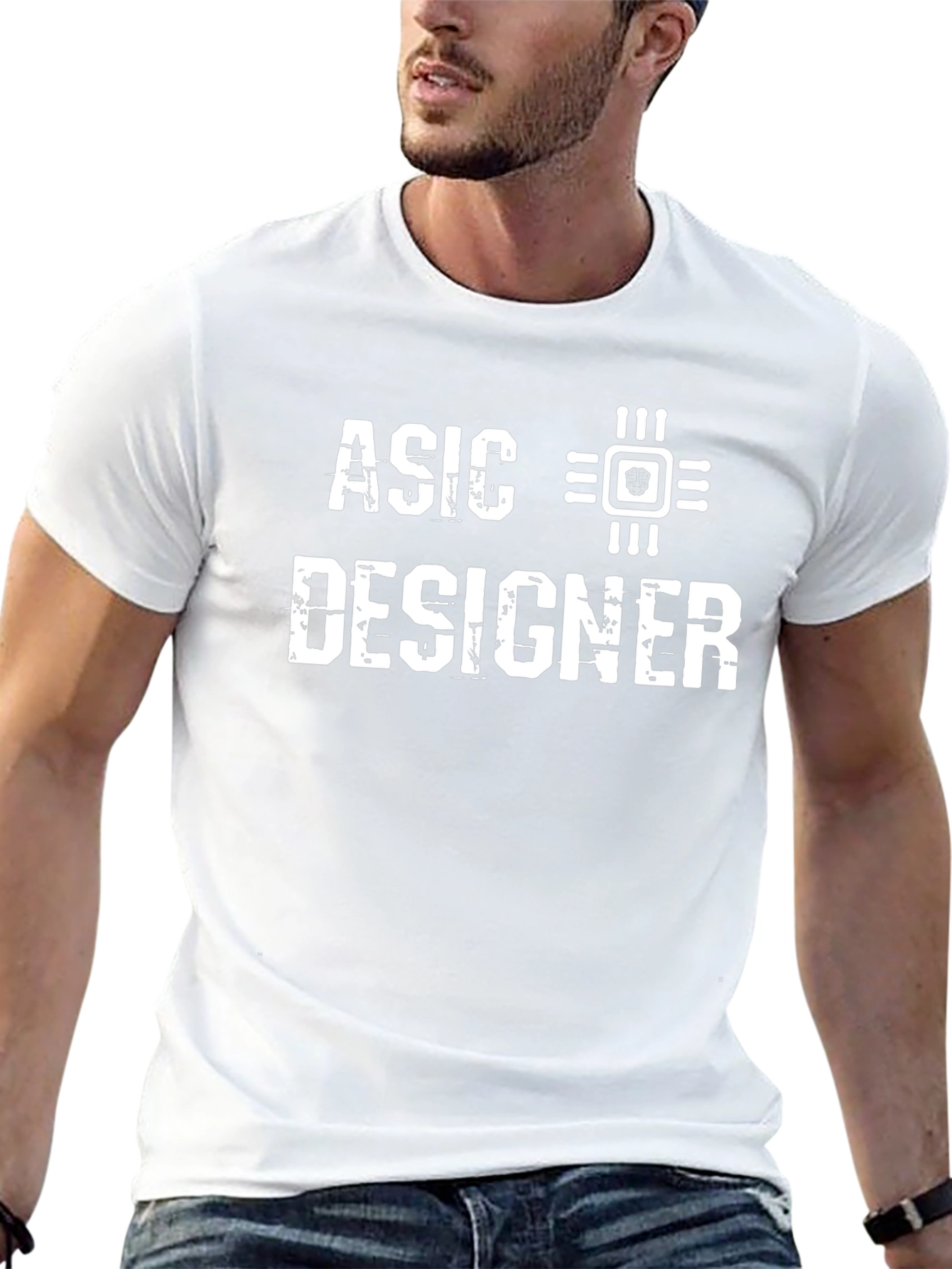 ASIC Designer Black T-Shirt - Tech Enthusiast Apparel