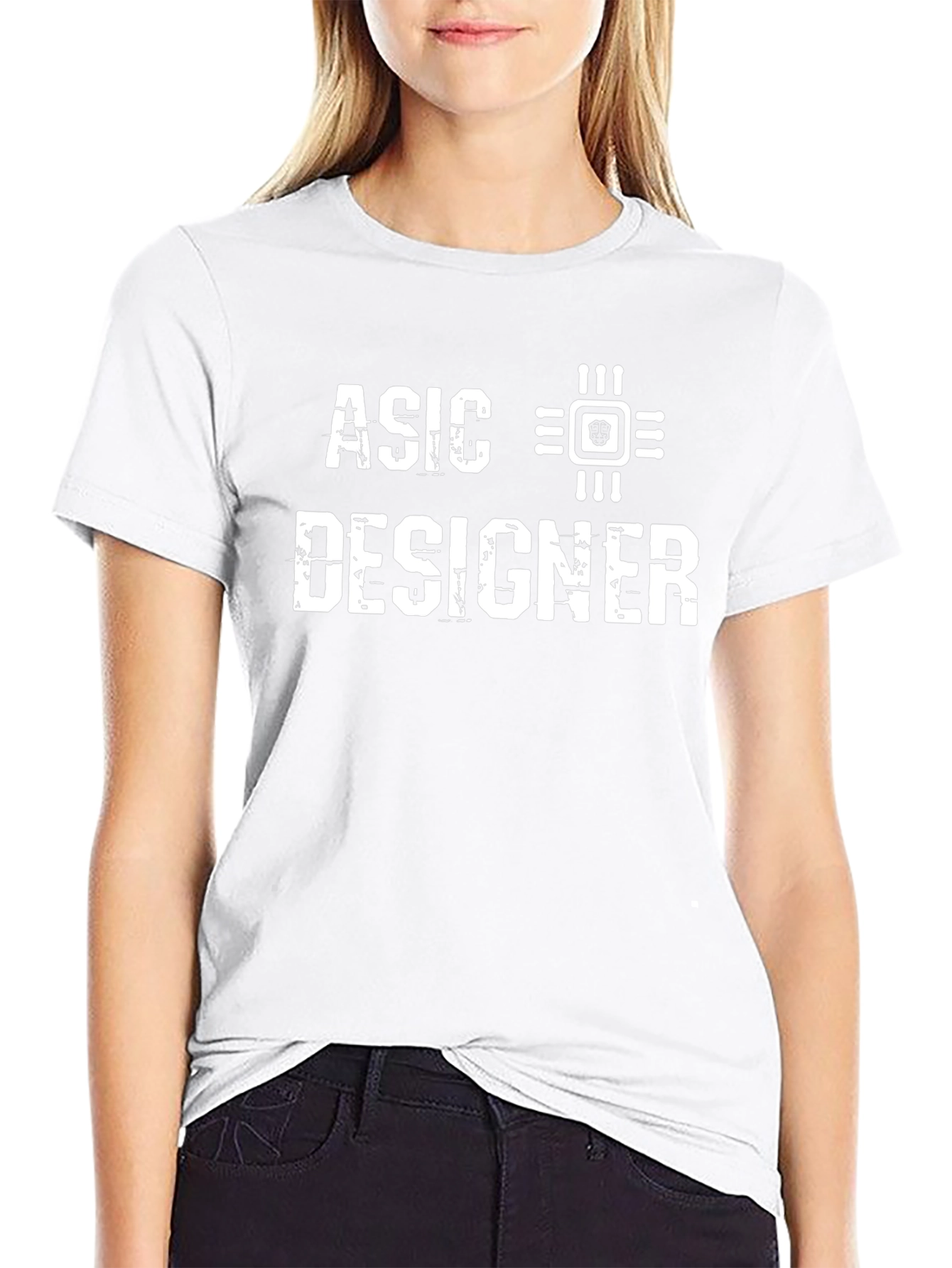 ASIC Designer Black T-Shirt - Tech Enthusiast Apparel