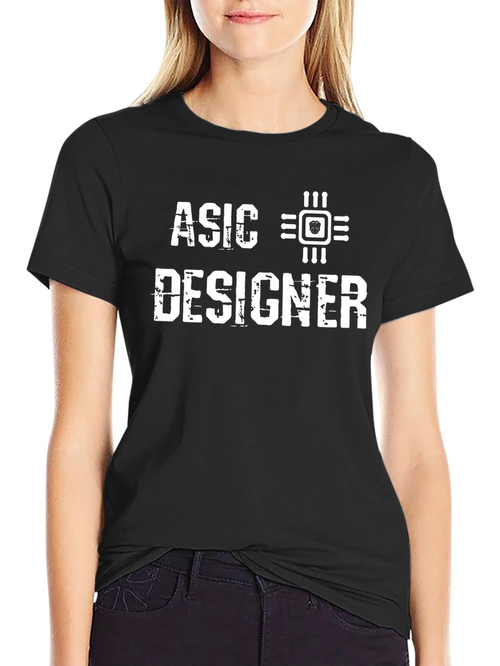 ASIC Designer Black T-Shirt - Tech Enthusiast Apparel