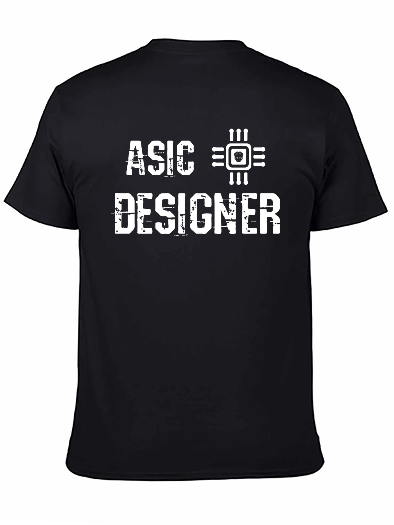 ASIC Designer Black T-Shirt - Tech Enthusiast Apparel