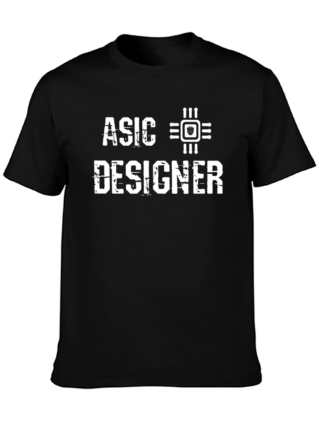 ASIC Designer Black T-Shirt - Tech Enthusiast Apparel